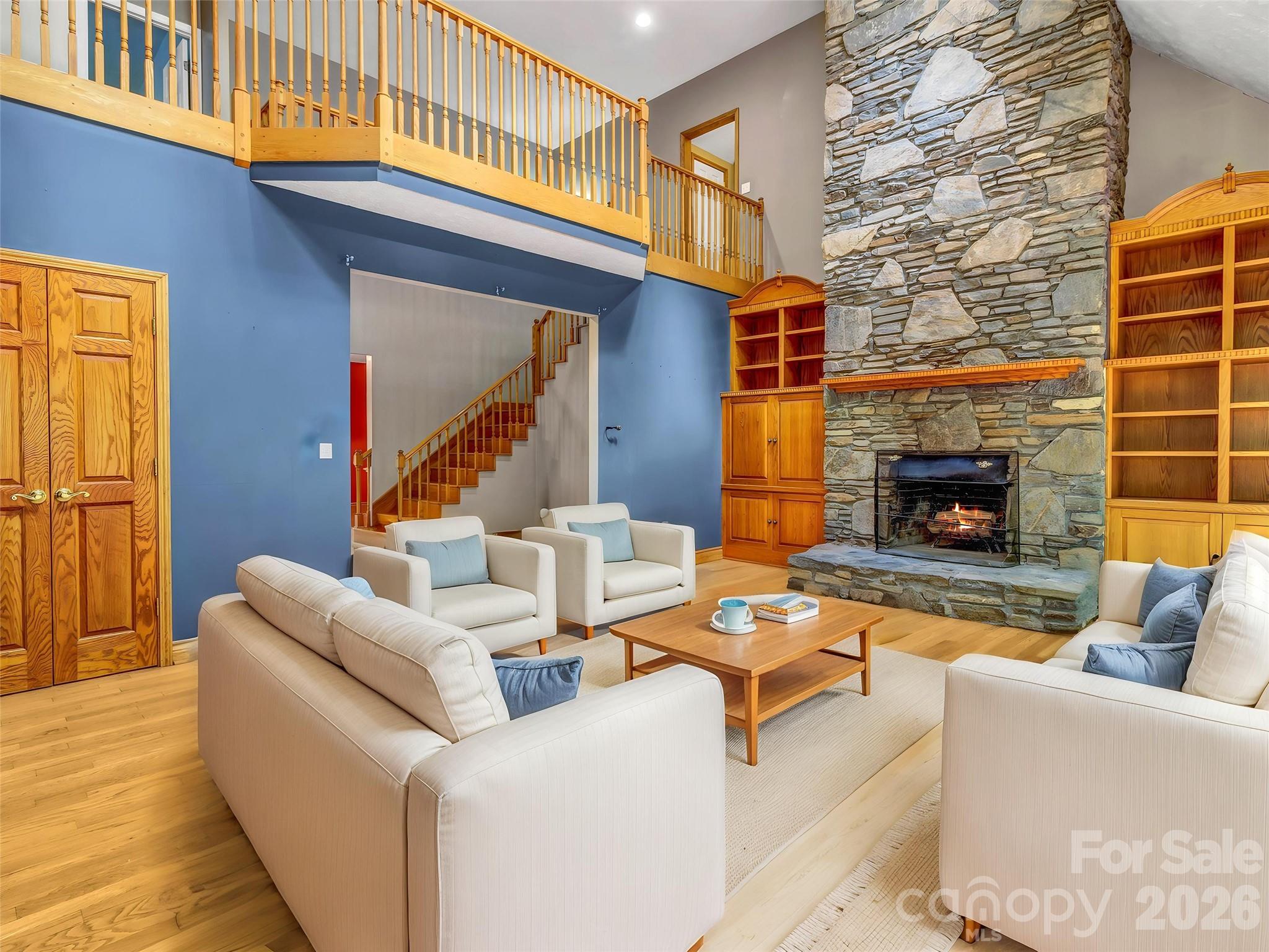 Digitally staged living/great room. - 287 Shady Creek Lane, Hendersonville