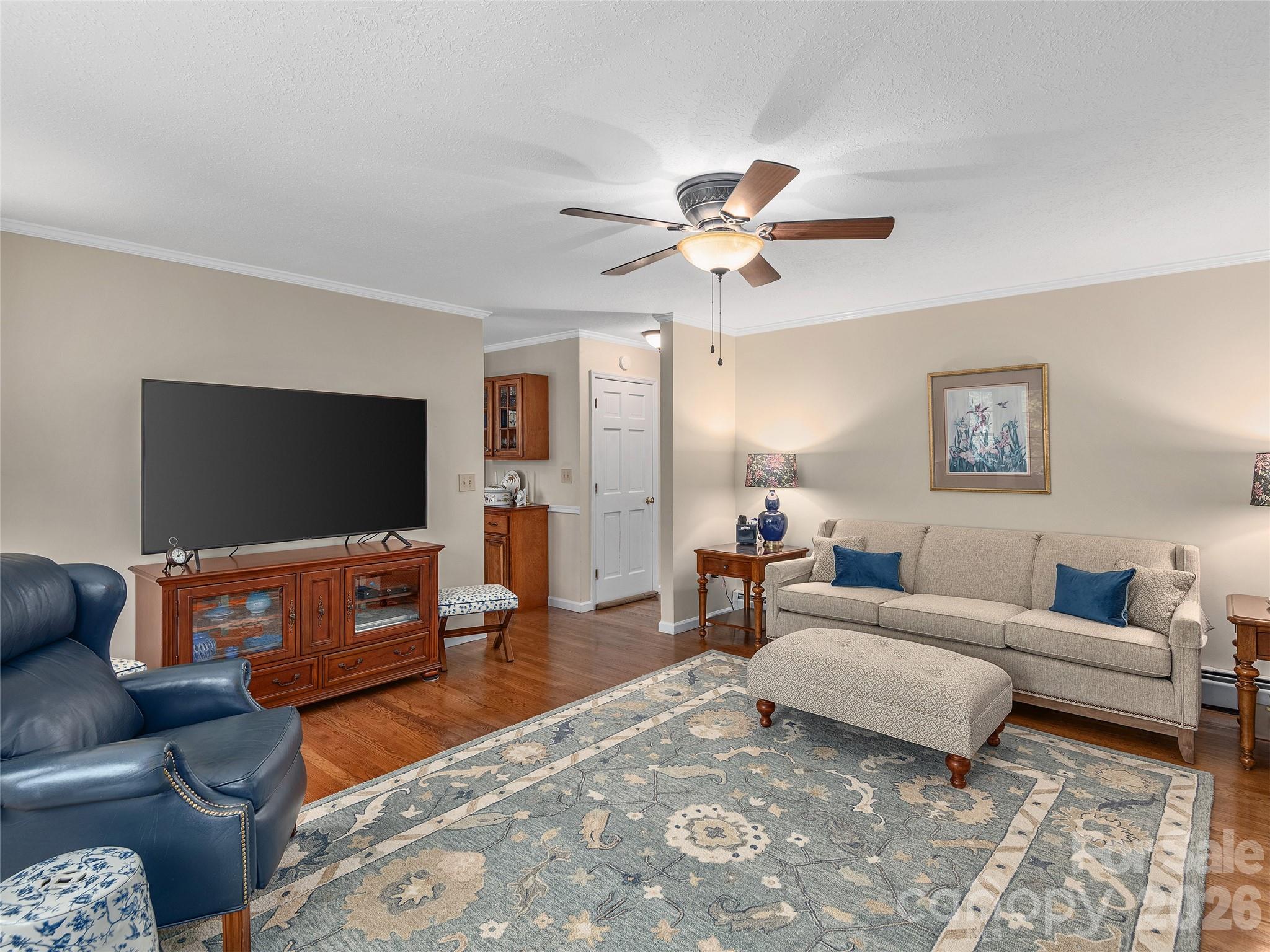 Family room opens to kitchen - 81 Old Gap Creek Road, Fairview