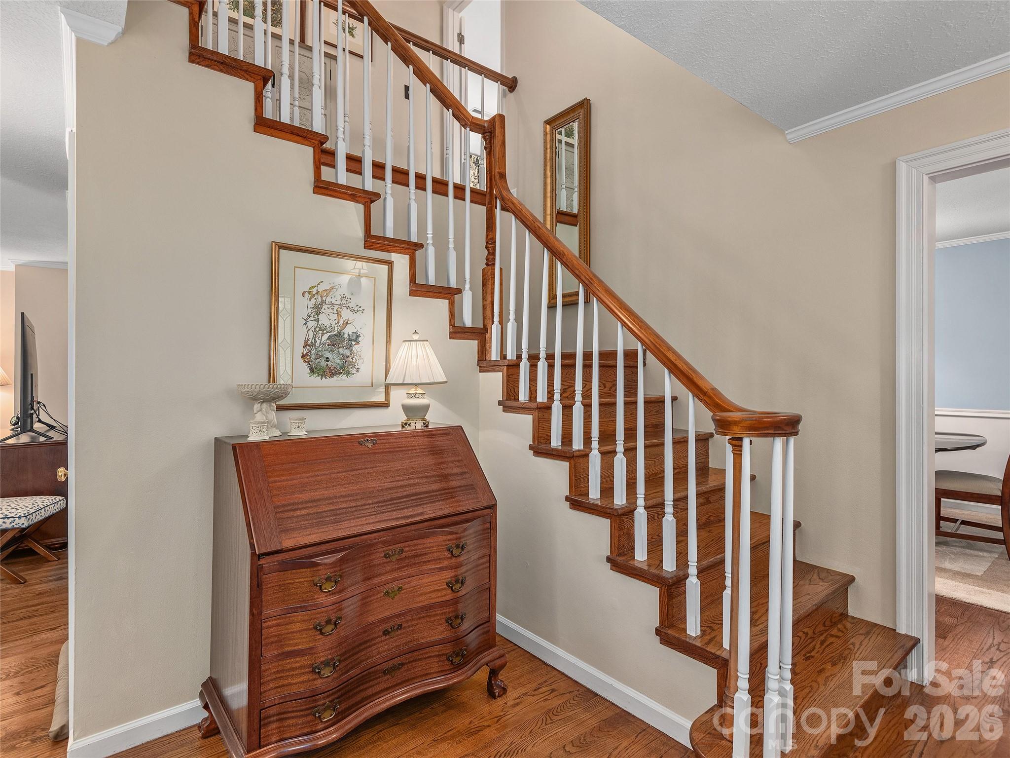 Hardwood steps - 81 Old Gap Creek Road, Fairview