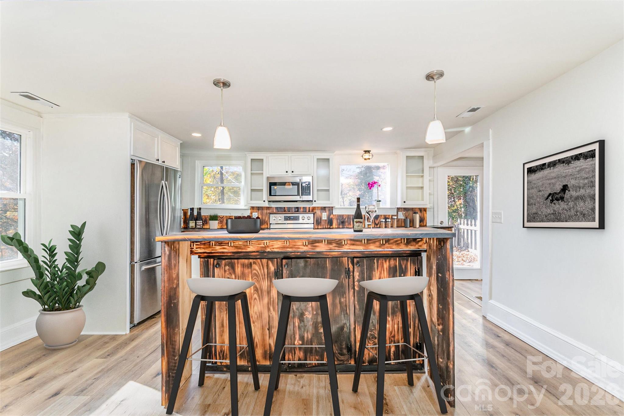 Virtually staged kitchen - 243 Boys Camp Road, Lake Lure
