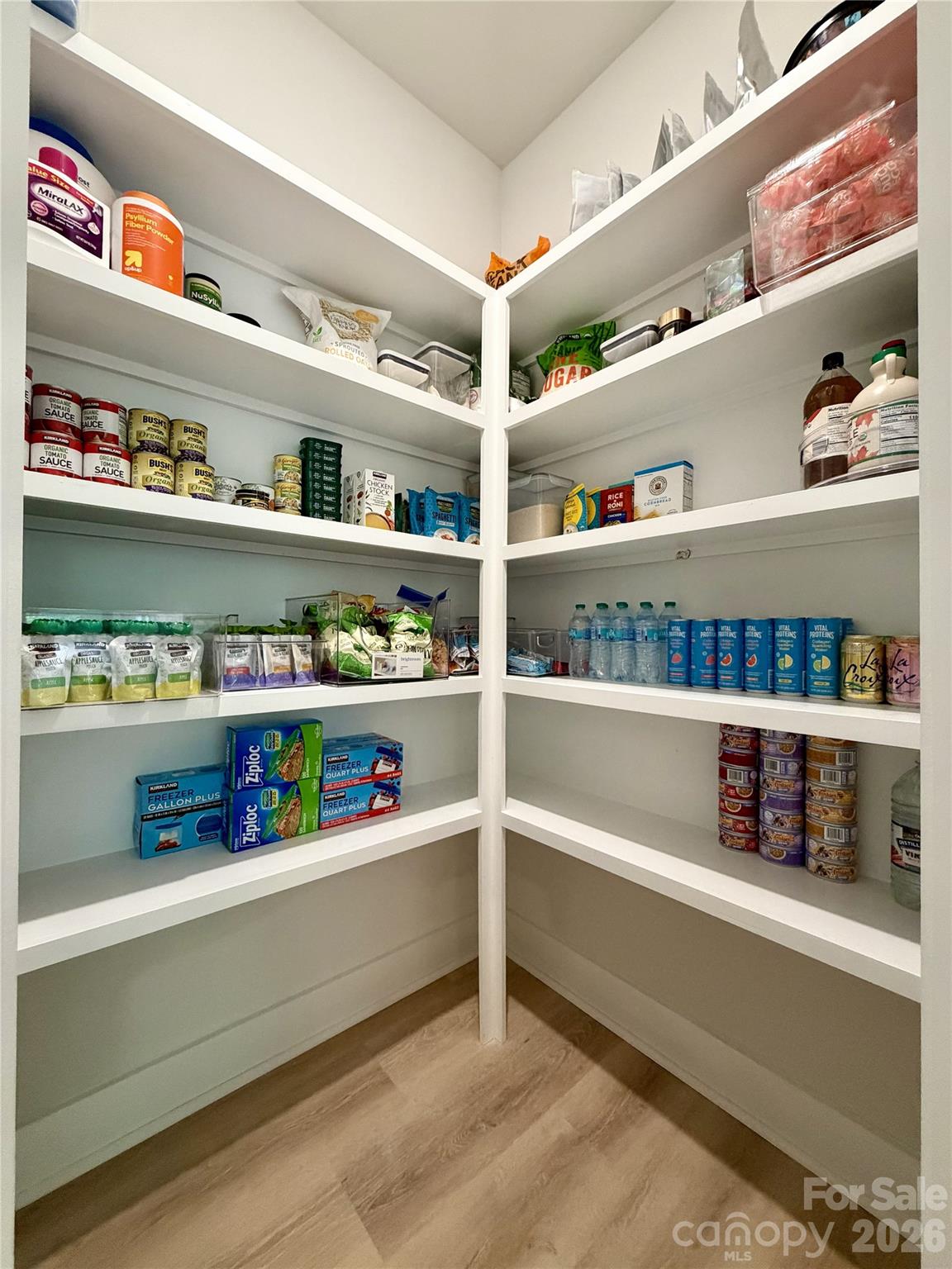 Pantry with solid shelves - 114 Jentri Way, Mooresville