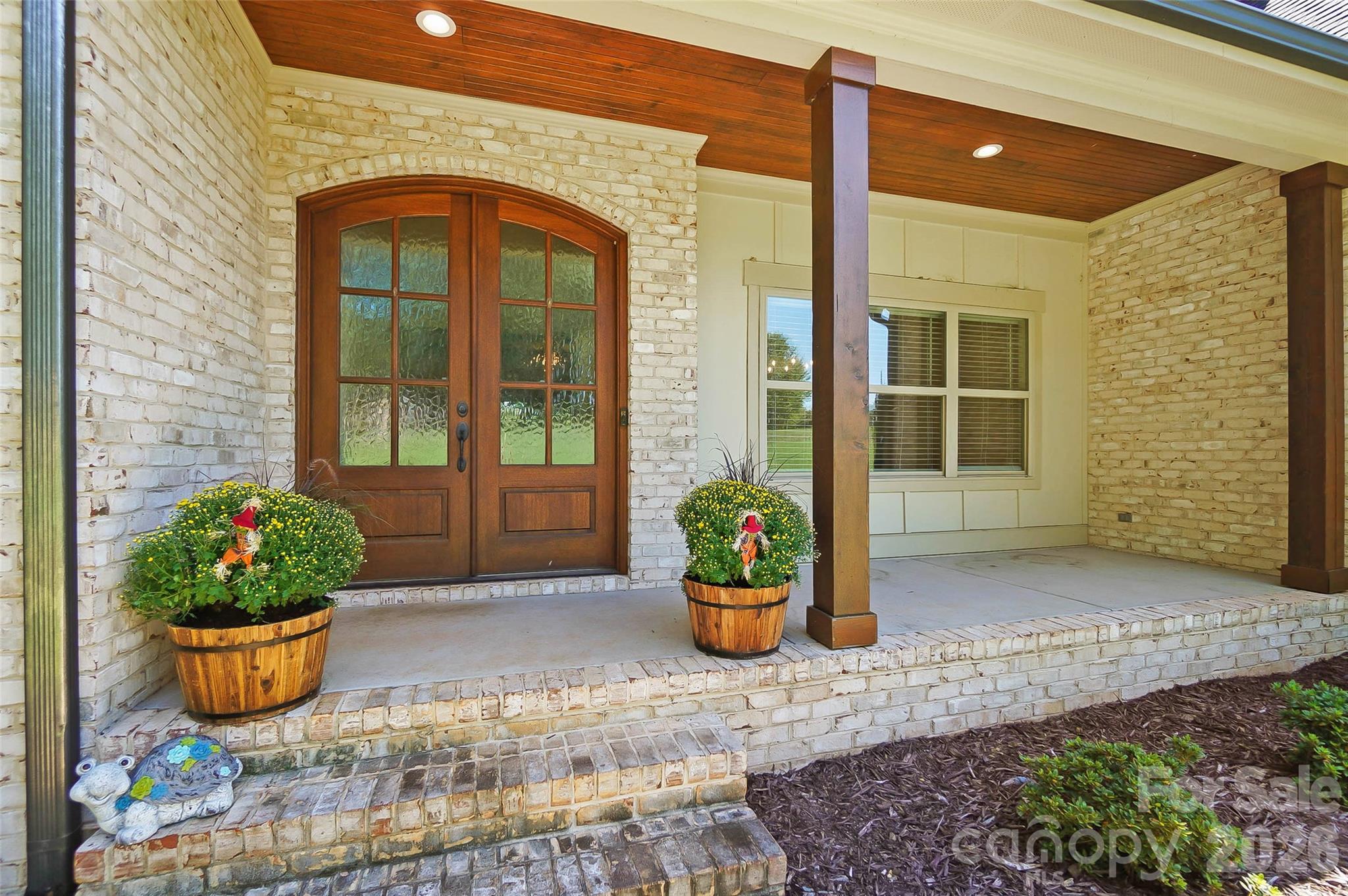 Covered front porch and double entry doors - 3612 Lake Twitty Drive, Monroe