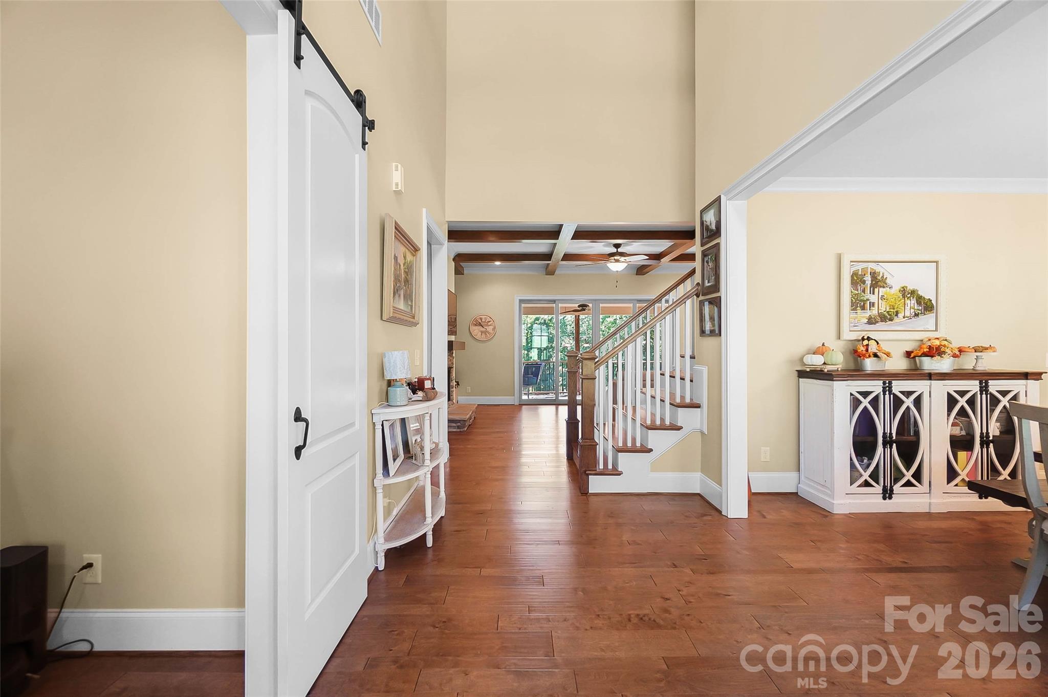 Entry hall looking toward the staircase - 3612 Lake Twitty Drive, Monroe