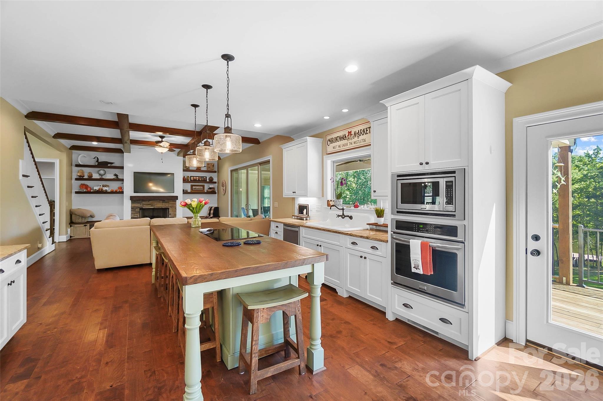 Kitchen with island and beautiful cabinetry - 3612 Lake Twitty Drive, Monroe