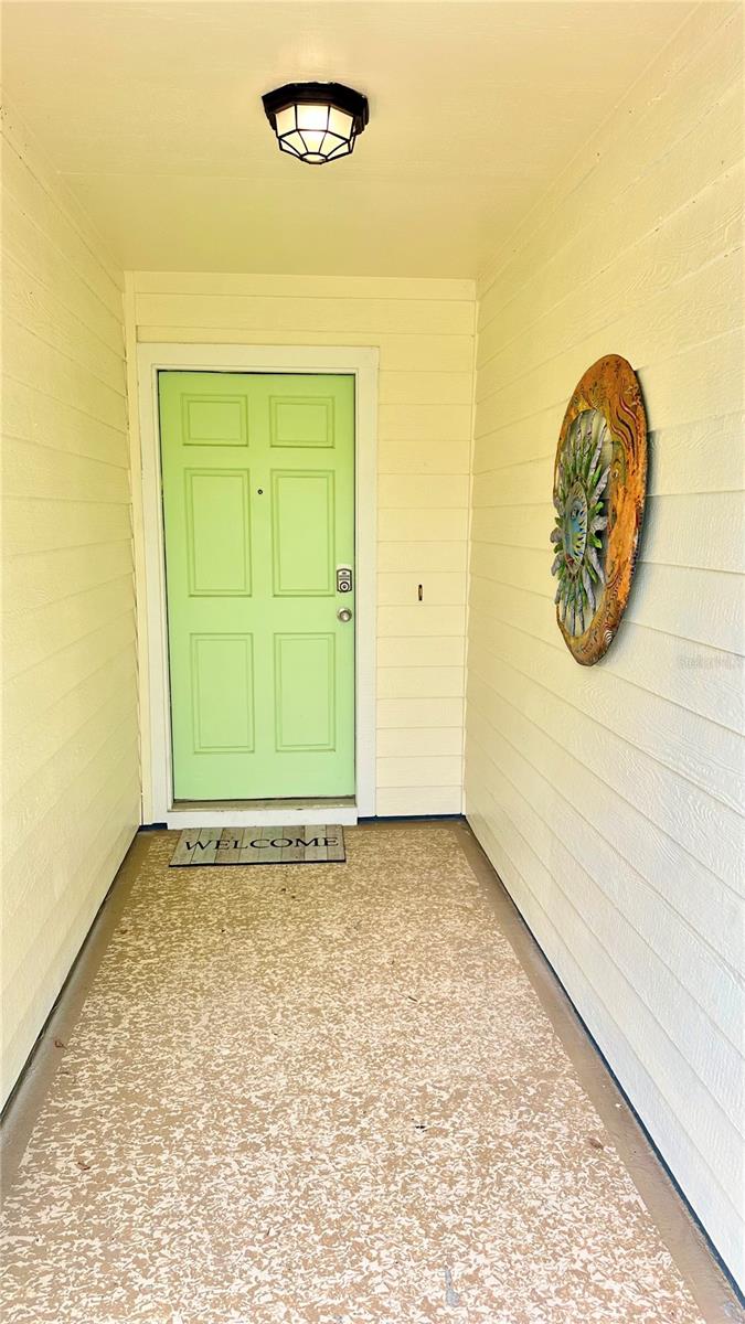 Entry breezeway - 782 PINE SHORES CIR, NEW SMYRNA BEACH