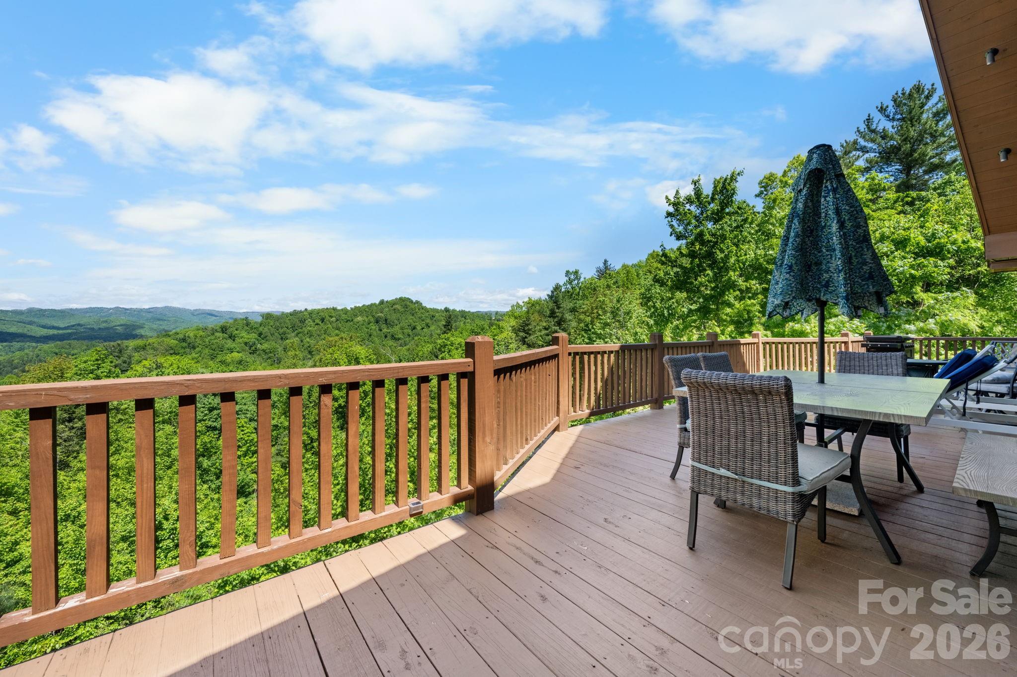 Main Level Deck For Enjoying The Views & Grilling! - 6749 Fire Crest Lane, Lenoir