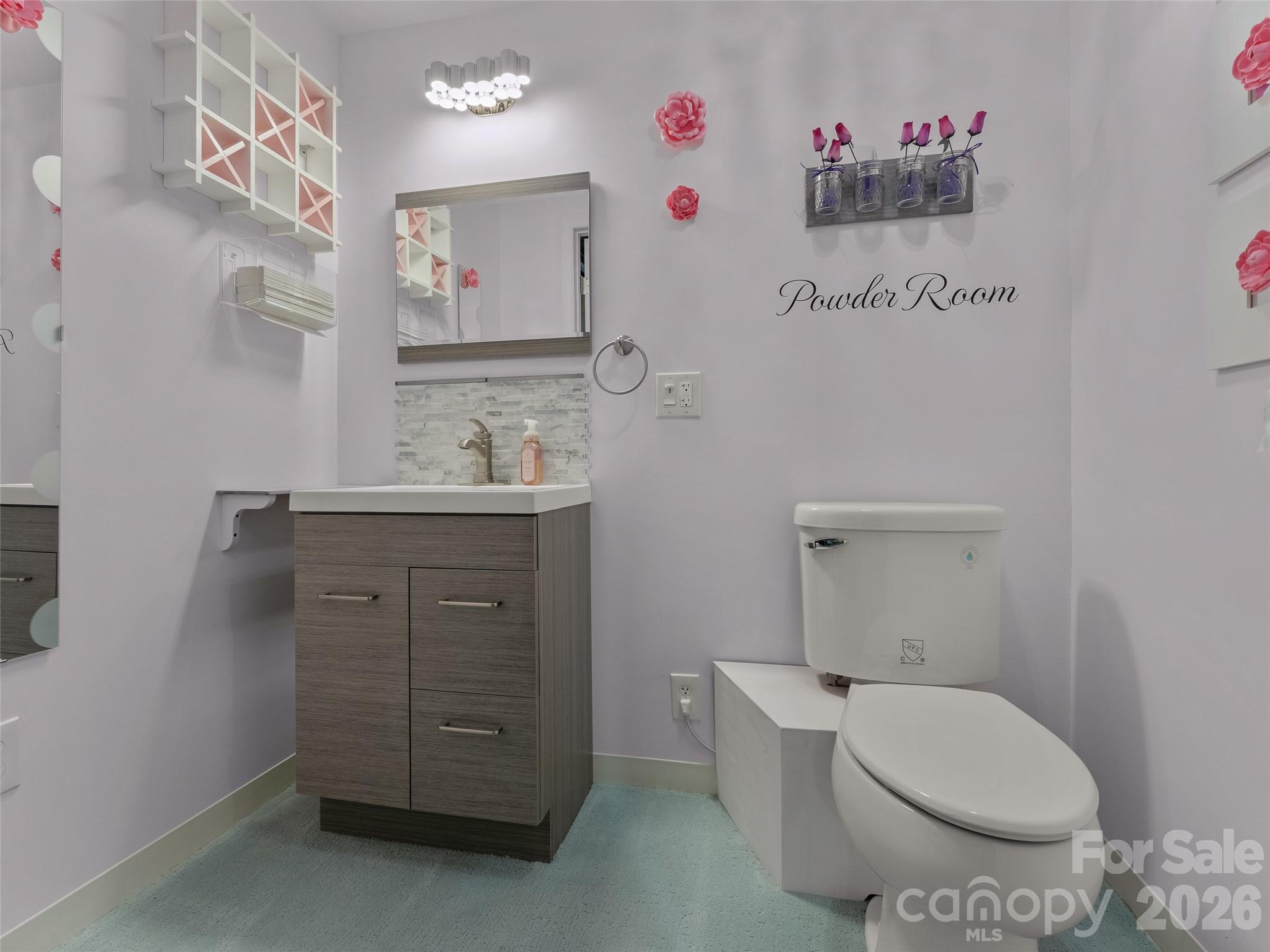 Powder room in basement - 476 Jackson Loop Road, Flat Rock