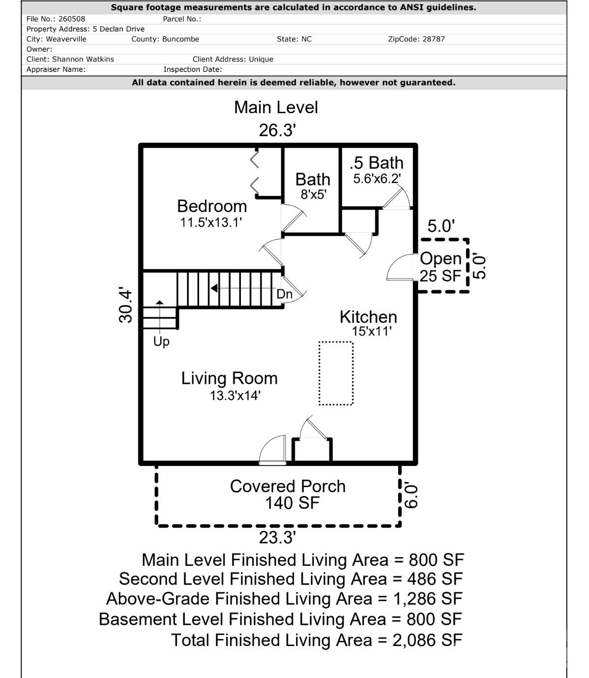 Main Level - 5 Declan Drive, Weaverville