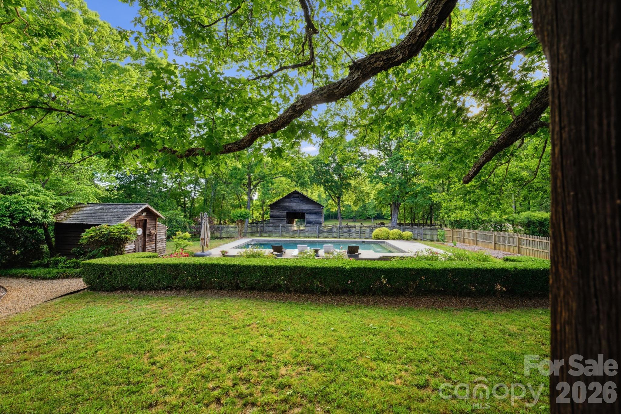 View of the farm from back porch - 10915 Beatties Ford Road, Huntersville