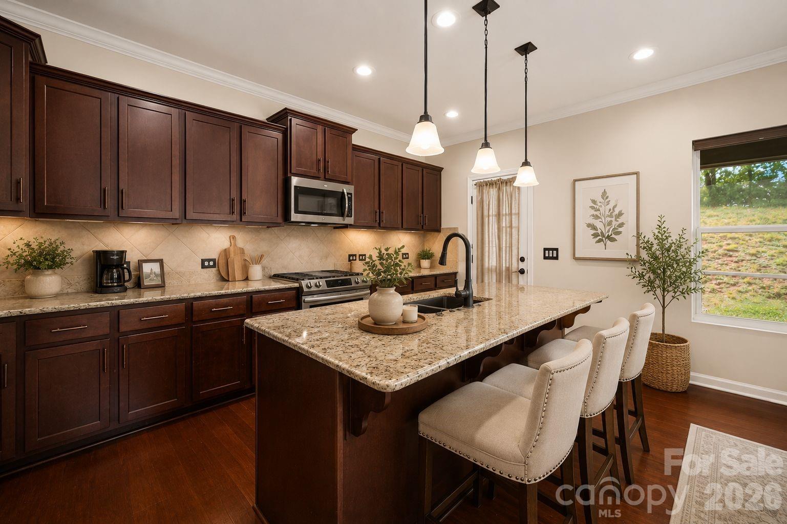 Virtually enhanced kitchen - 157 Old Harbor Drive, Mount Gilead