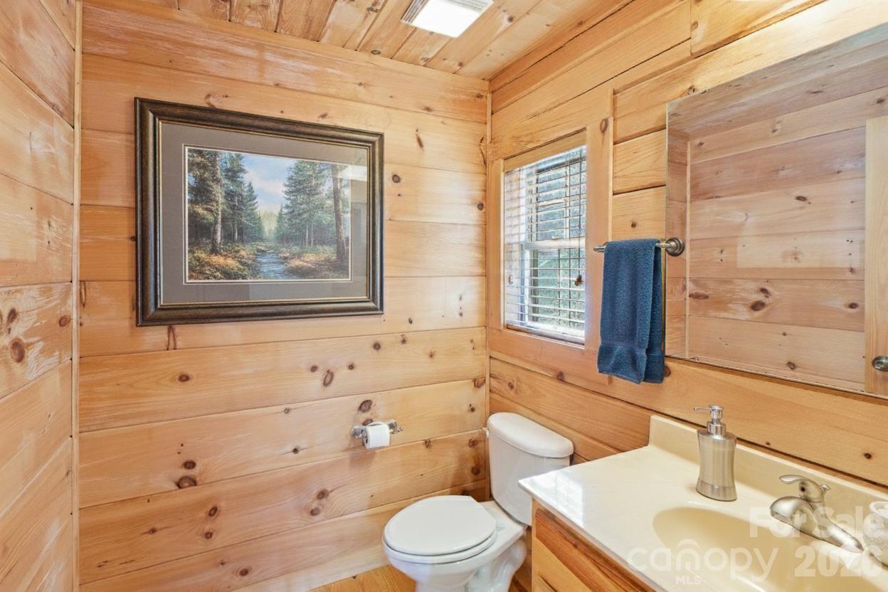 Half  Bath Virtually Staged - 17 Aaron Way, Waynesville