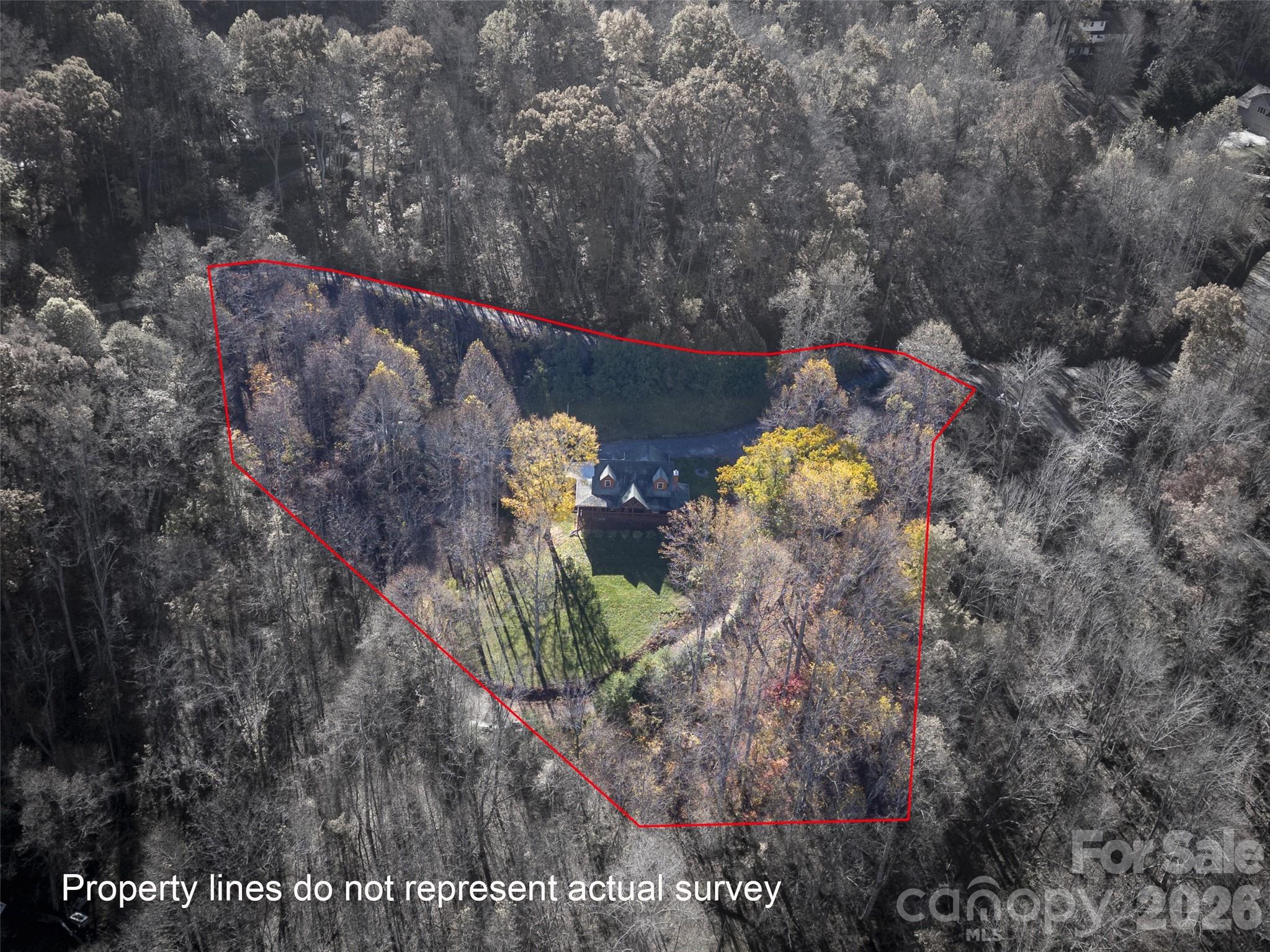 Approximate Lot Lines - 17 Aaron Way, Waynesville