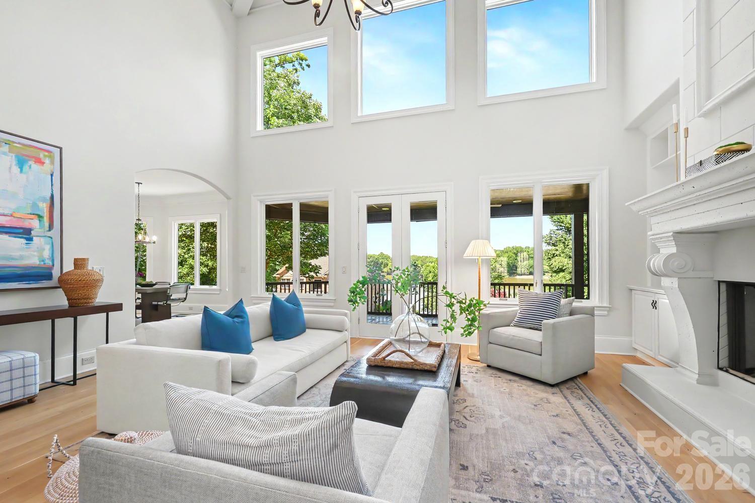 2 story Great Room - 8041 Water View Drive, Belmont