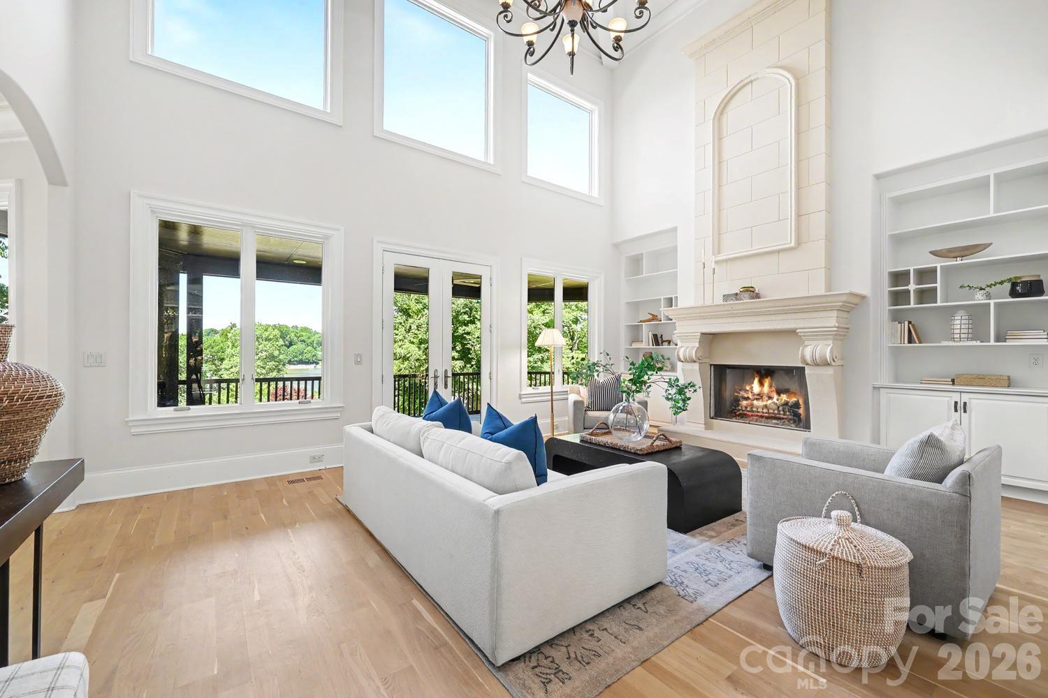 Great Room bathed with natural sunlight - 8041 Water View Drive, Belmont