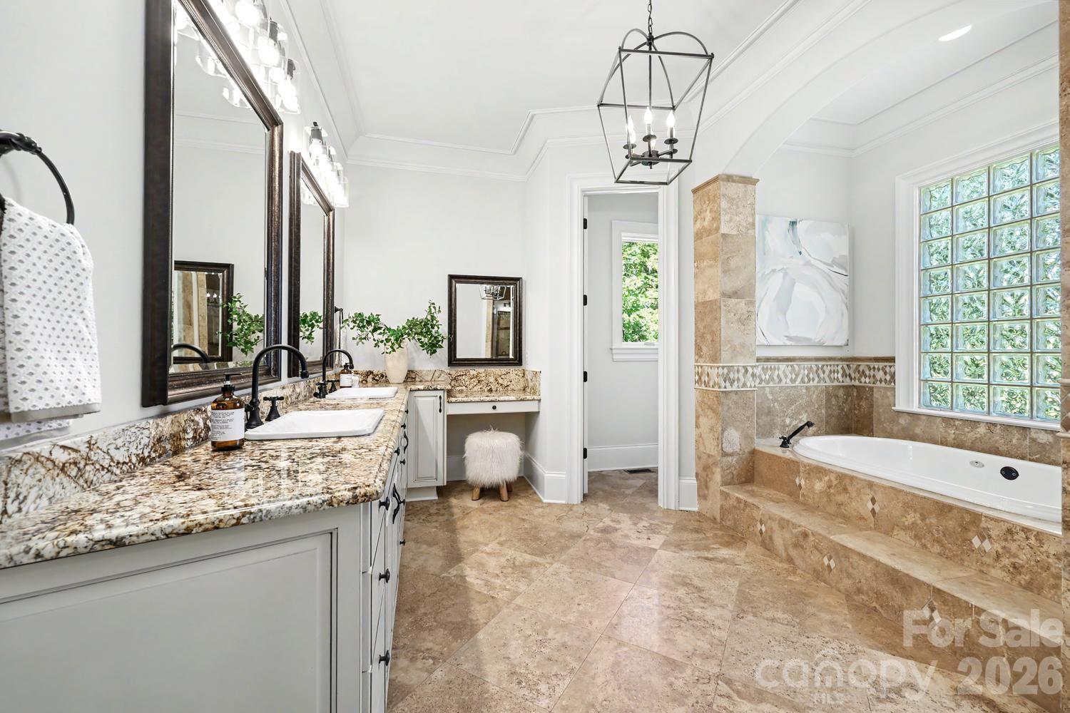 Primary spa bathroom - 8041 Water View Drive, Belmont