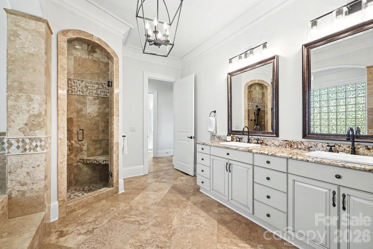 Primary spa bathroom - 8041 Water View Drive, Belmont