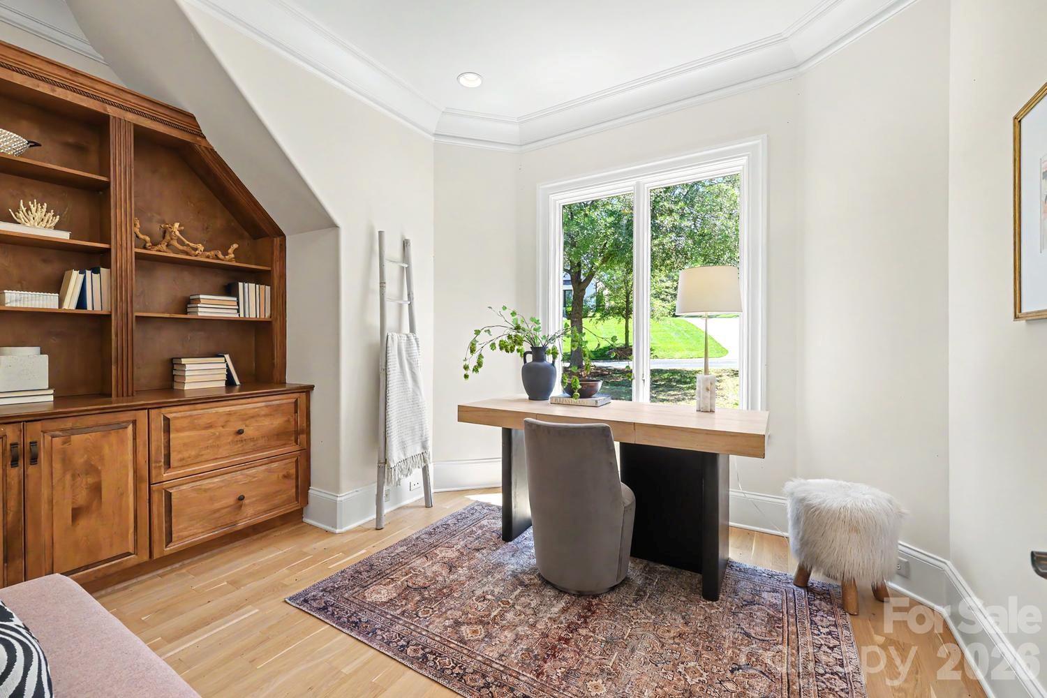 Main level primary has flex-space room perfect for office/study, workout or nursery - 8041 Water View Drive, Belmont