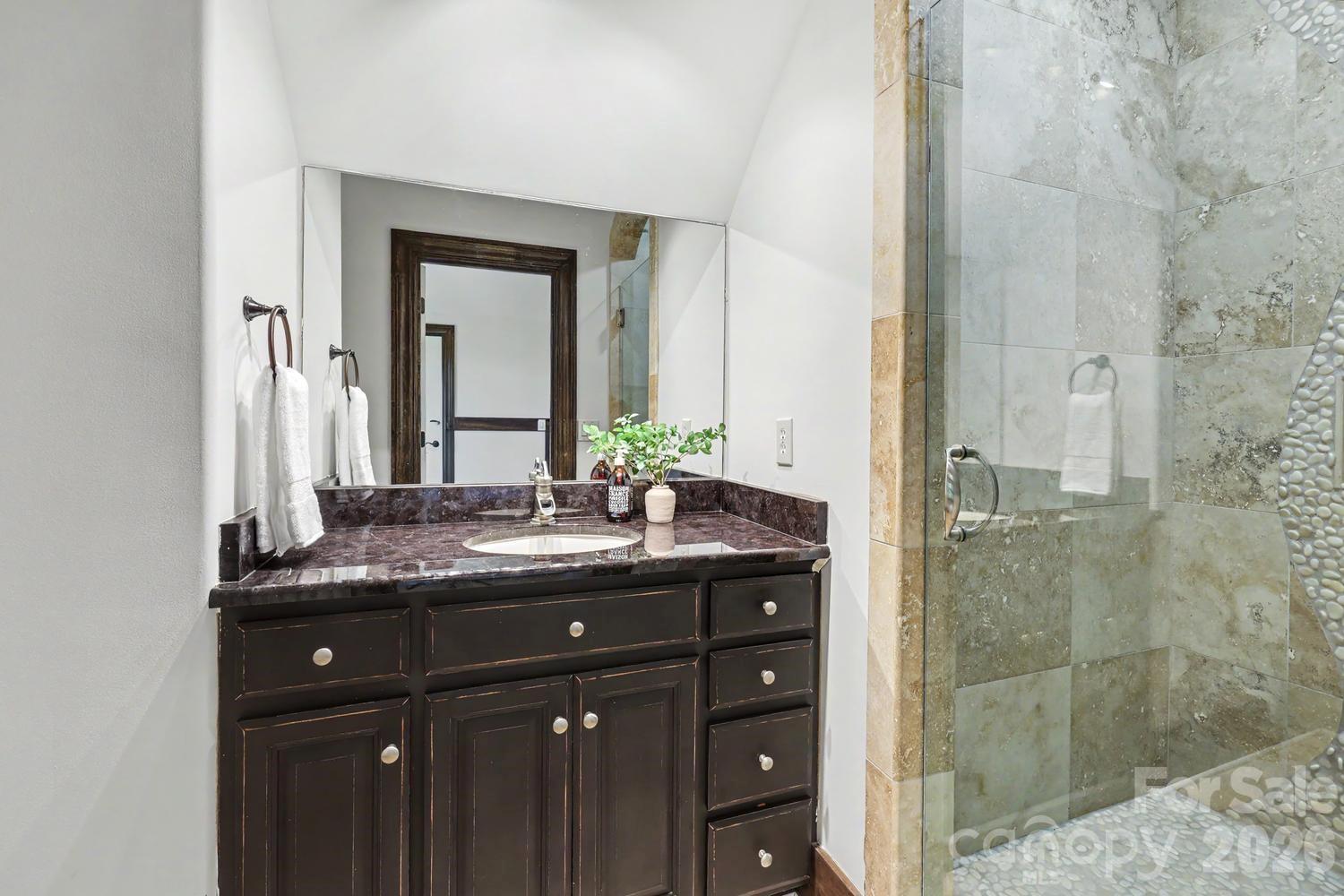 Full bathroom in 2nd floor bonus allows for flex to be a private suite - 8041 Water View Drive, Belmont