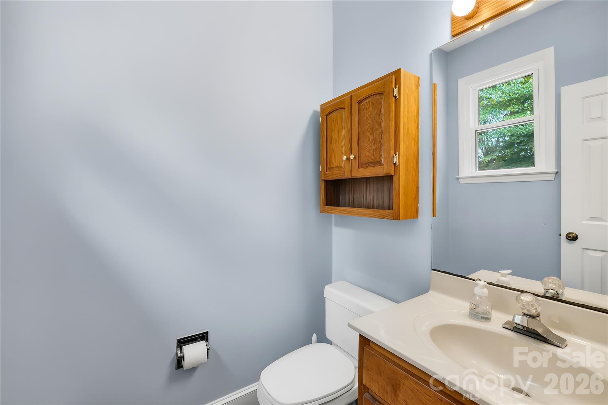 Powder room adjacent to the laundry - 1066 Briarcliff Road, Mooresville