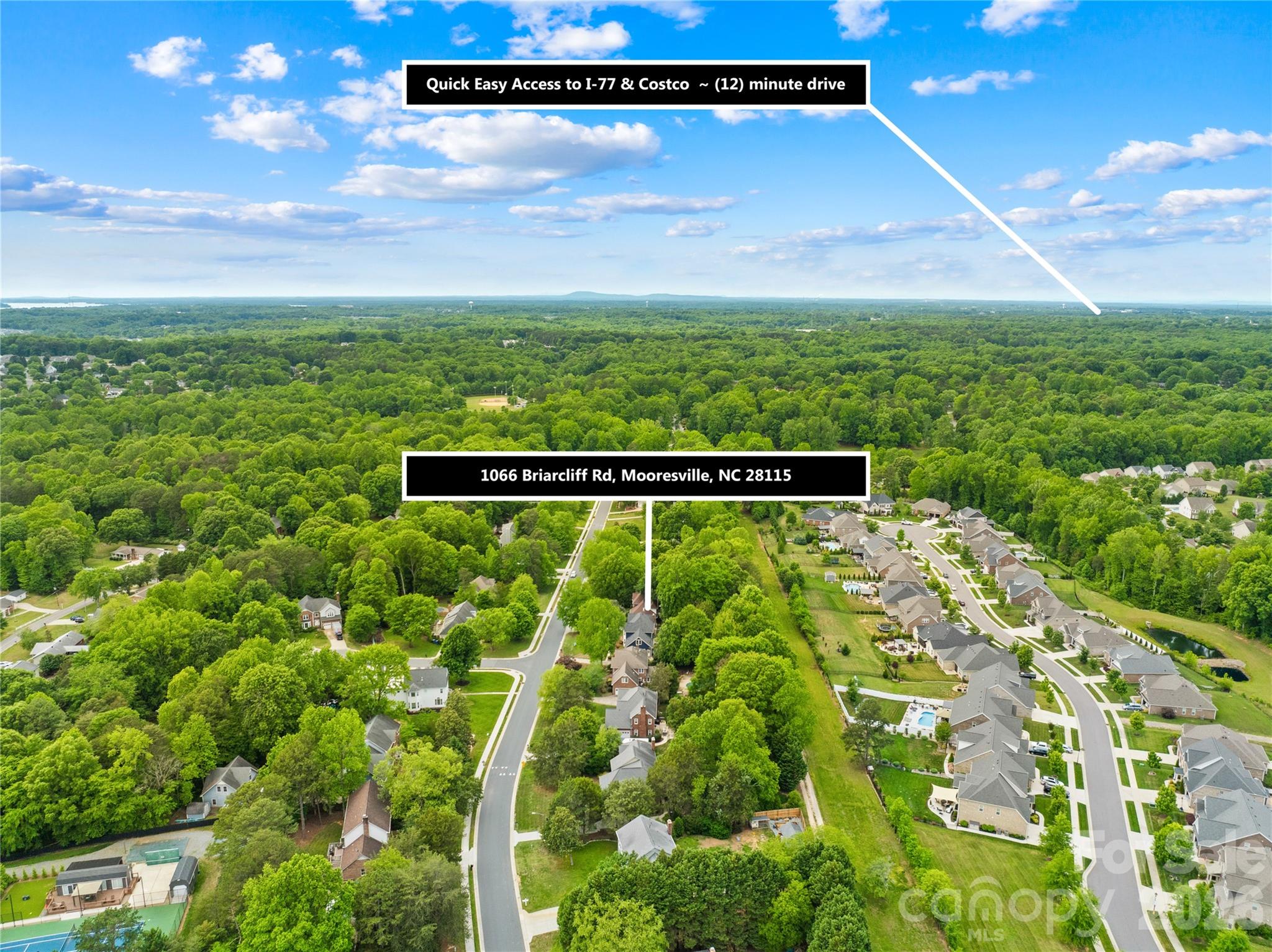 Quick access to I-77 - 1066 Briarcliff Road, Mooresville