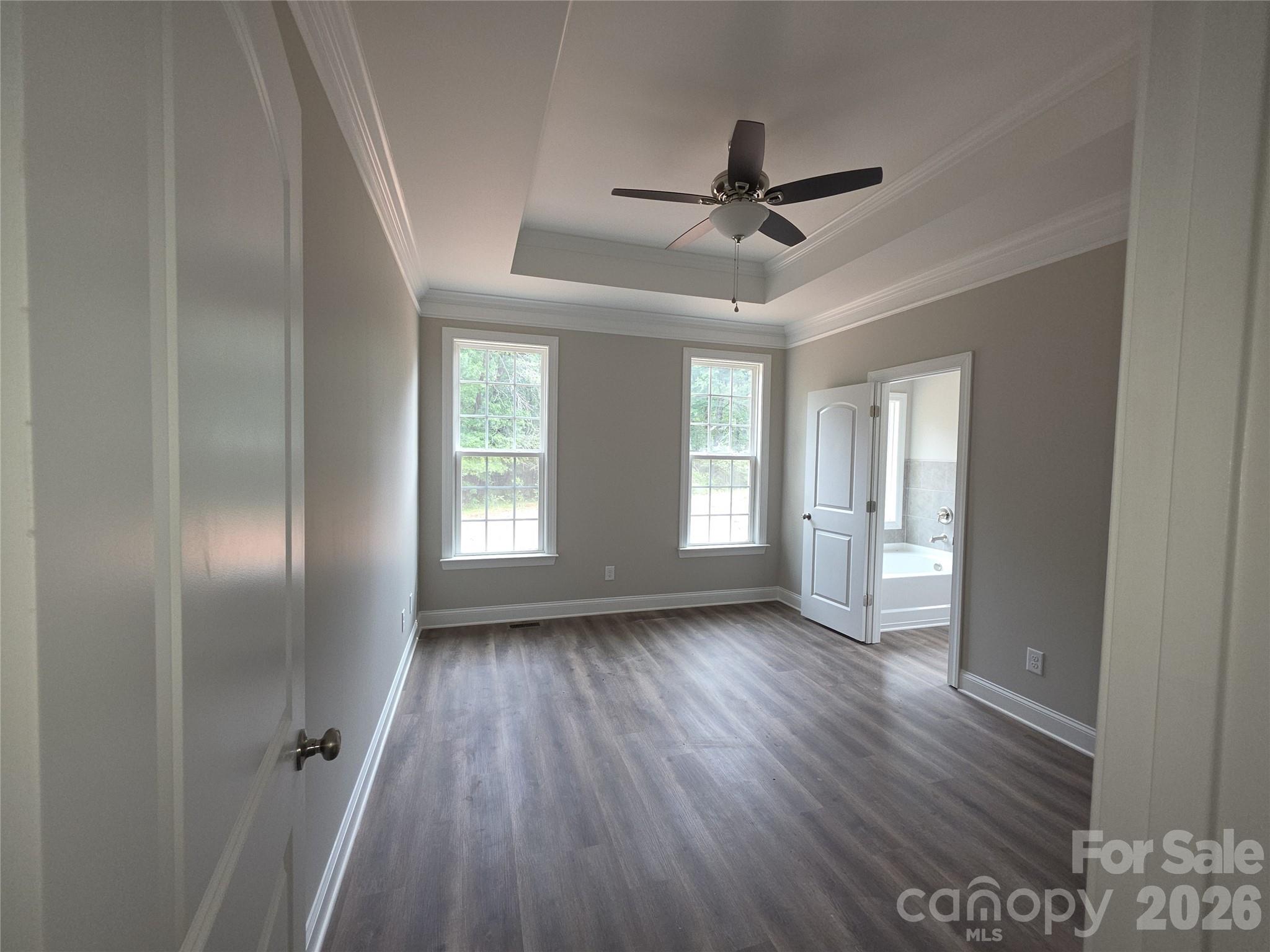 Primary Bedroom with Tray Ceiling - 125 Kiser Street, Bessemer City