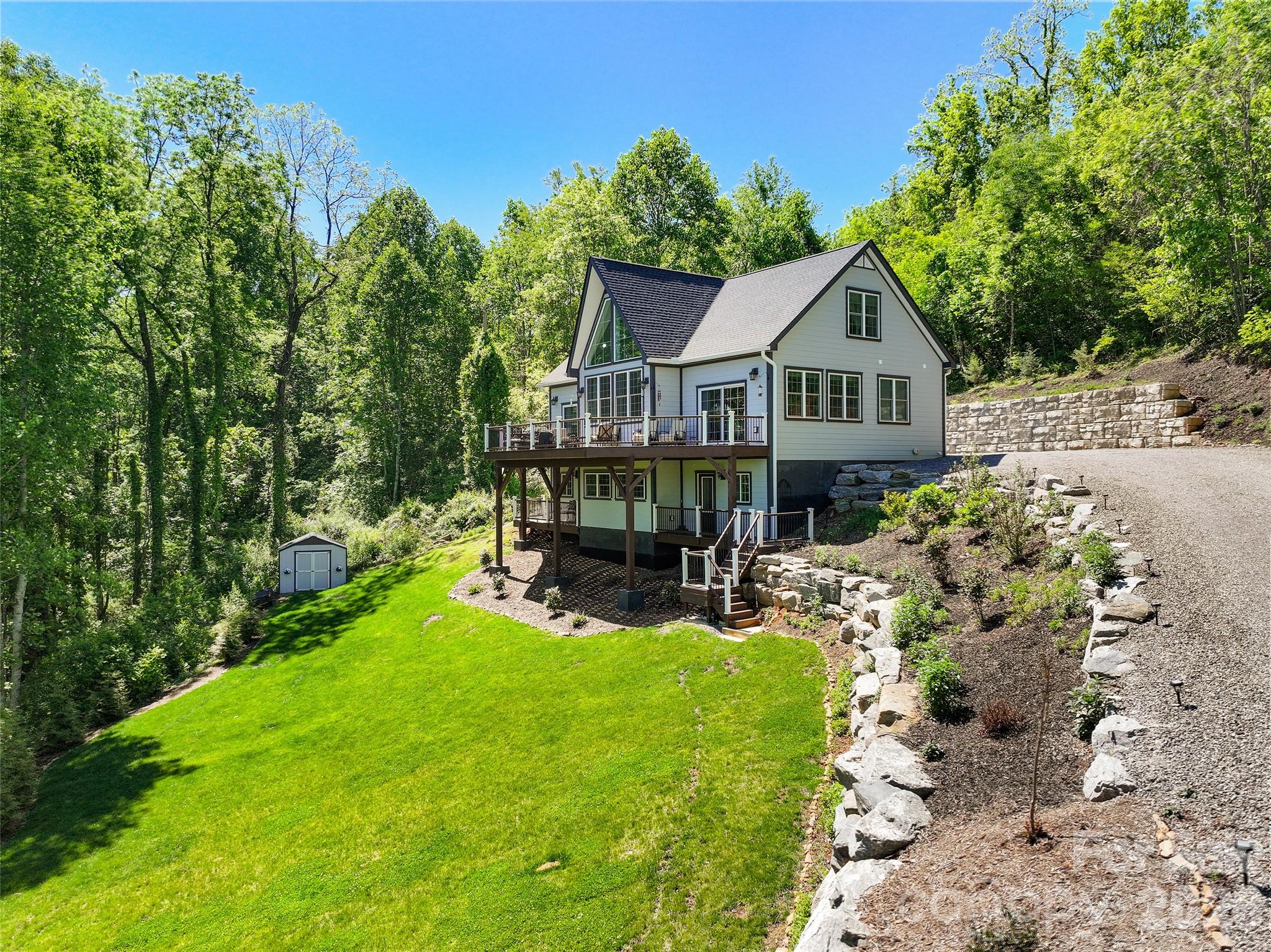 Home from the driveway - 114 Nesting Ridge, Waynesville