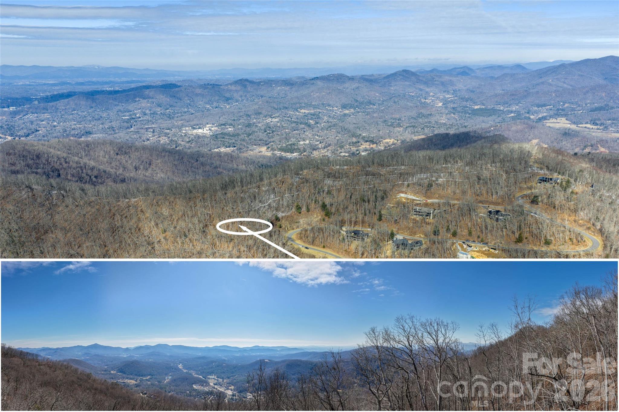 506 Southcliff Parkway. Look at these views! White circle indicates potential homesite! - 9997 Southcliff Parkway, Fairview