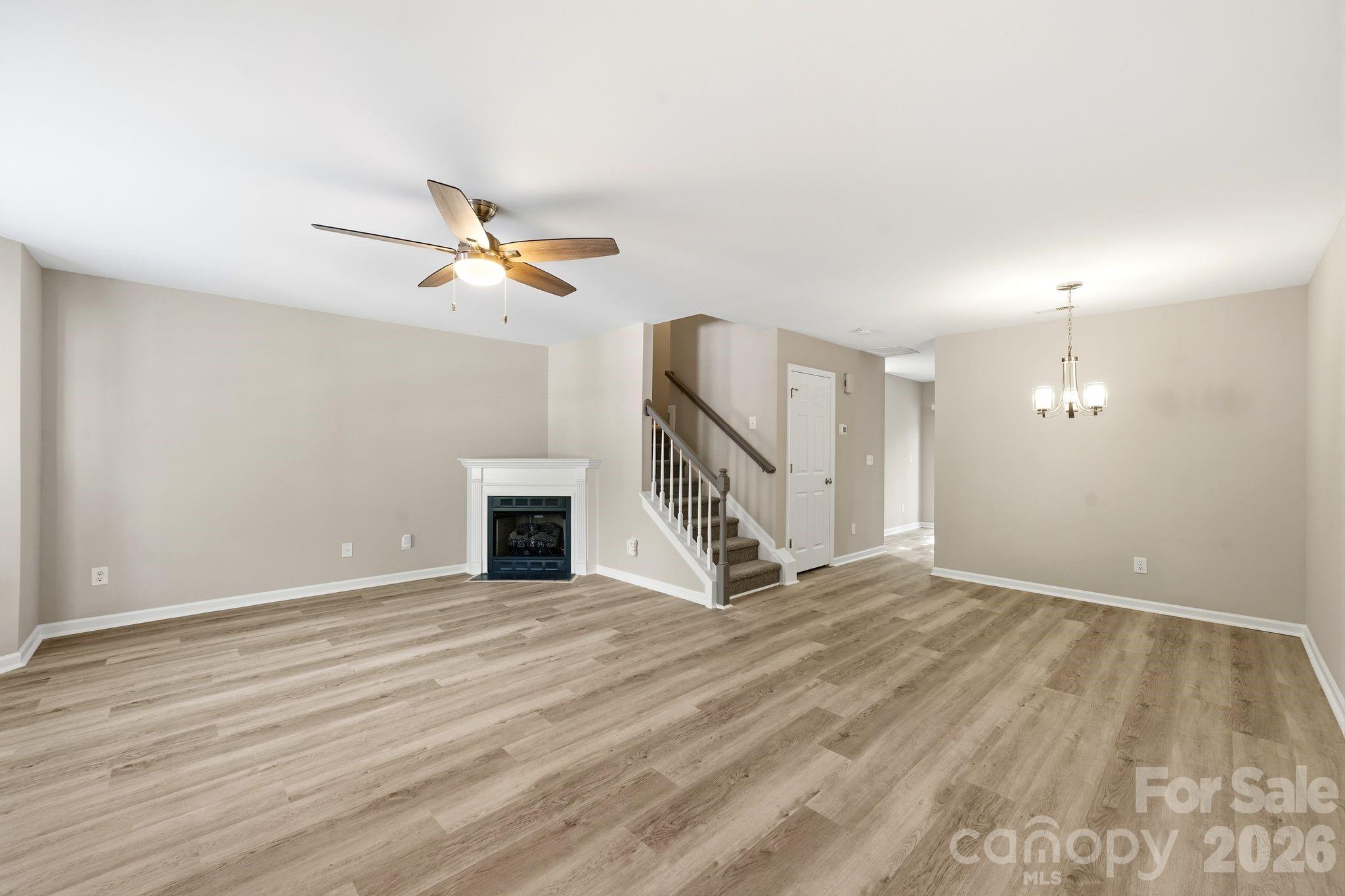 Open living dinning room - 687 Rock Lake Glen, Fort Mill