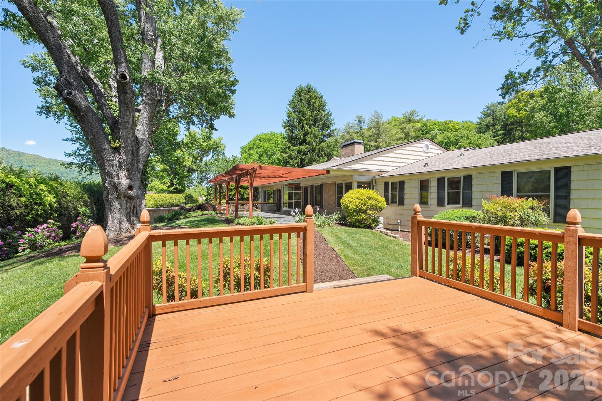 Back yard - 142 Country Club Drive, Waynesville
