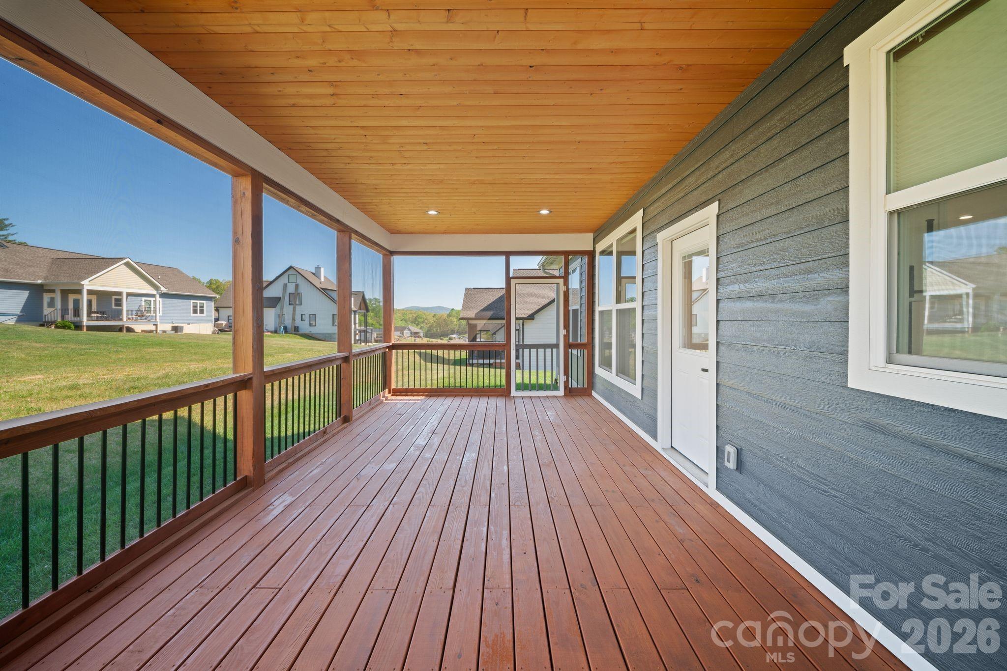 Screened in back porch just off the kitchen/dining - 111 Pisgah Gap Drive, Candler