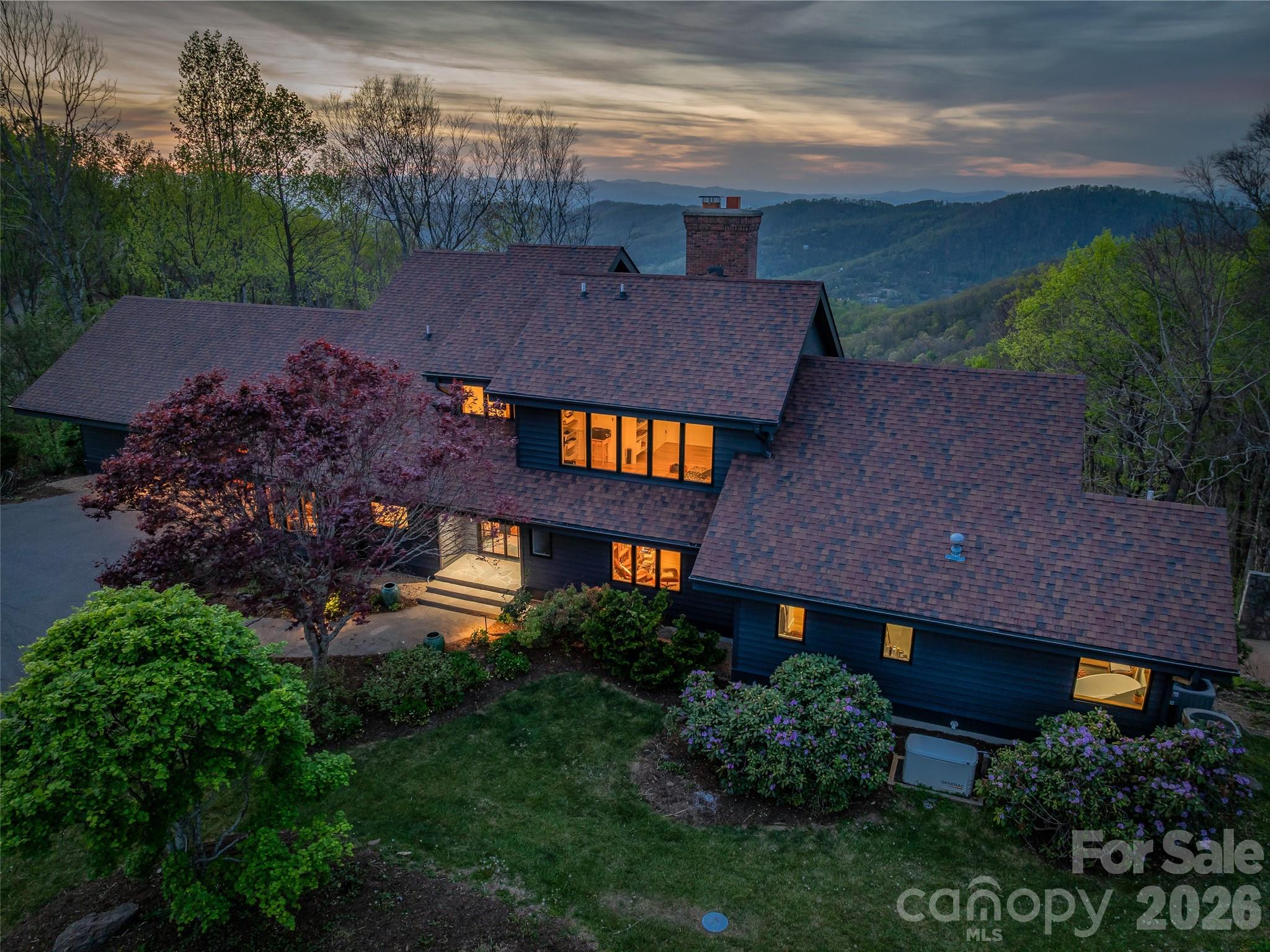 Long-range layered northwest views overlooking Beaverdam Valley and onward towards Tennessee. - 100 Big Spring Drive, Asheville
