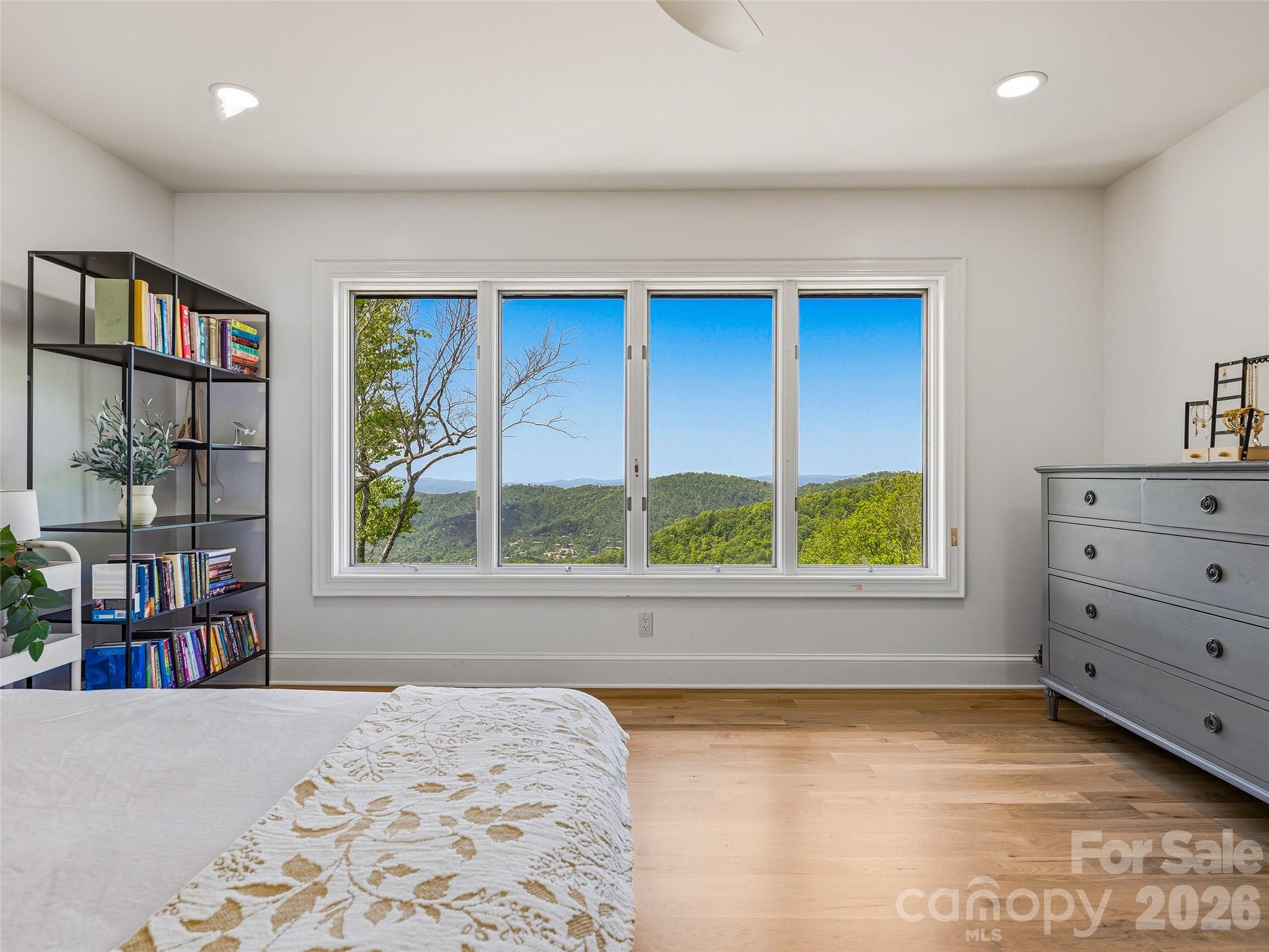 Guest room 1 on upper floor. - 100 Big Spring Drive, Asheville