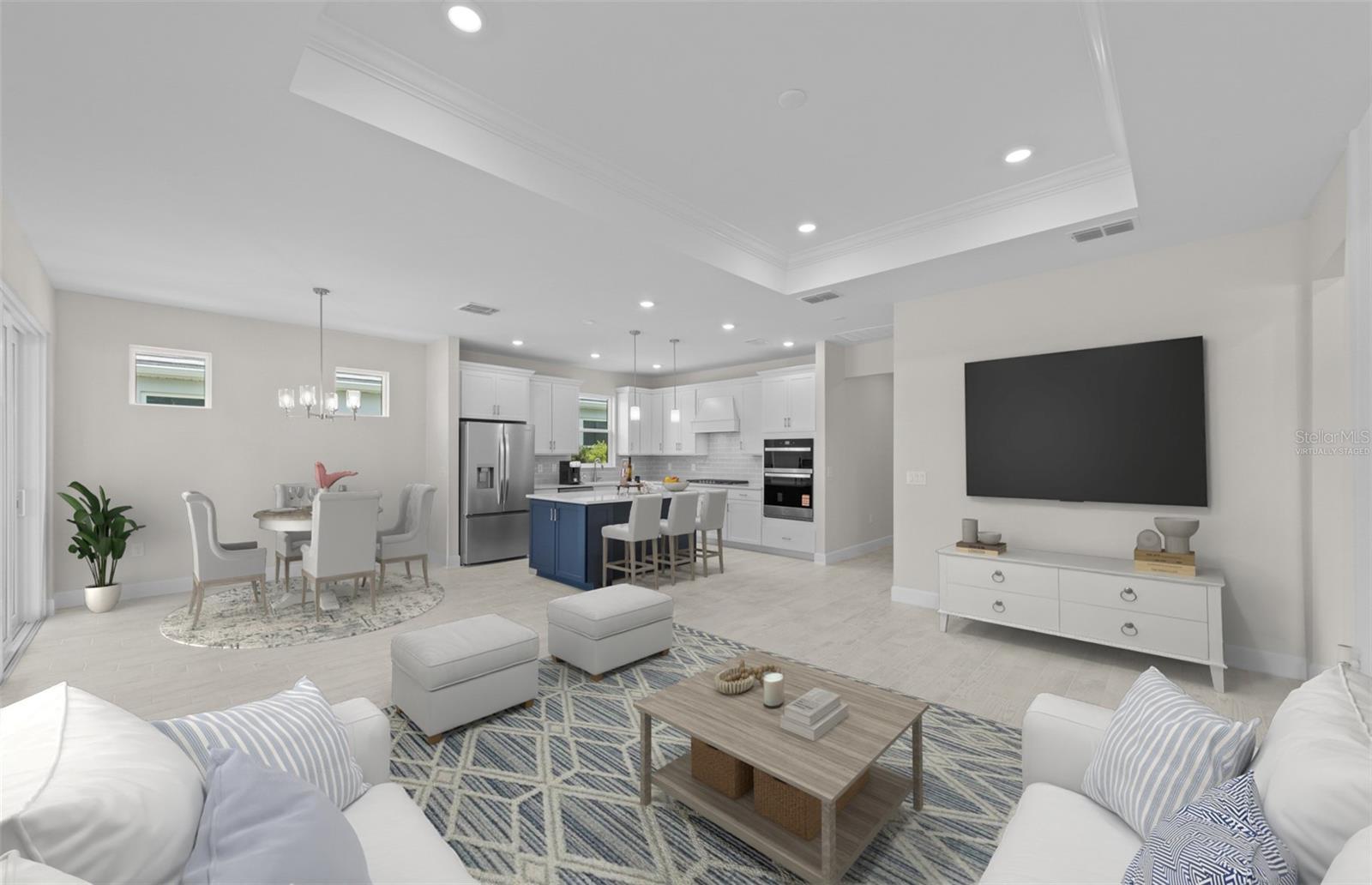 Virtually staged Gathering Room - 1828 SILVER SHORES BLVD, ENGLEWOOD
