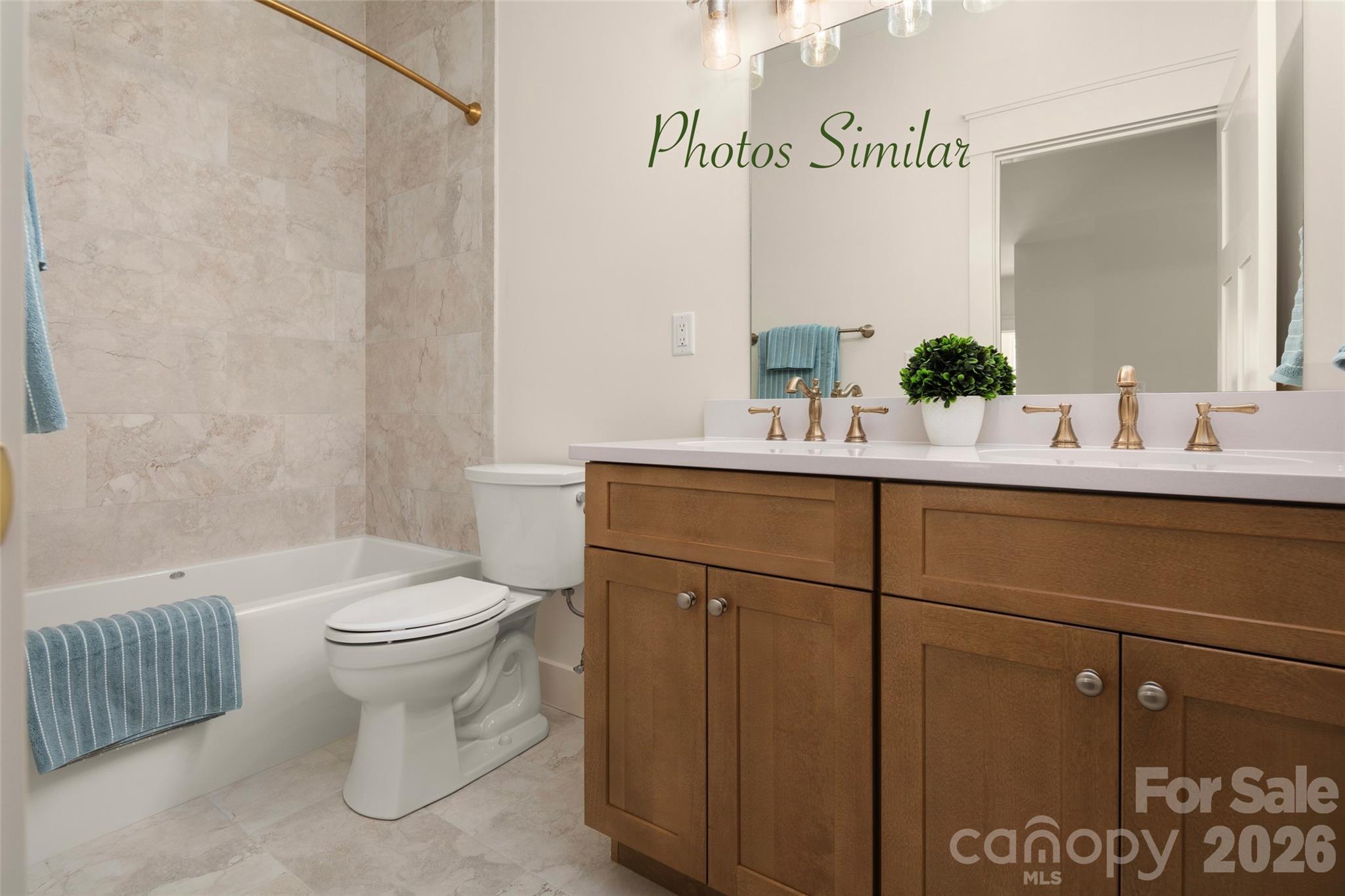 One of two Guest bath - 65 Chimney Chase Trail, Hendersonville