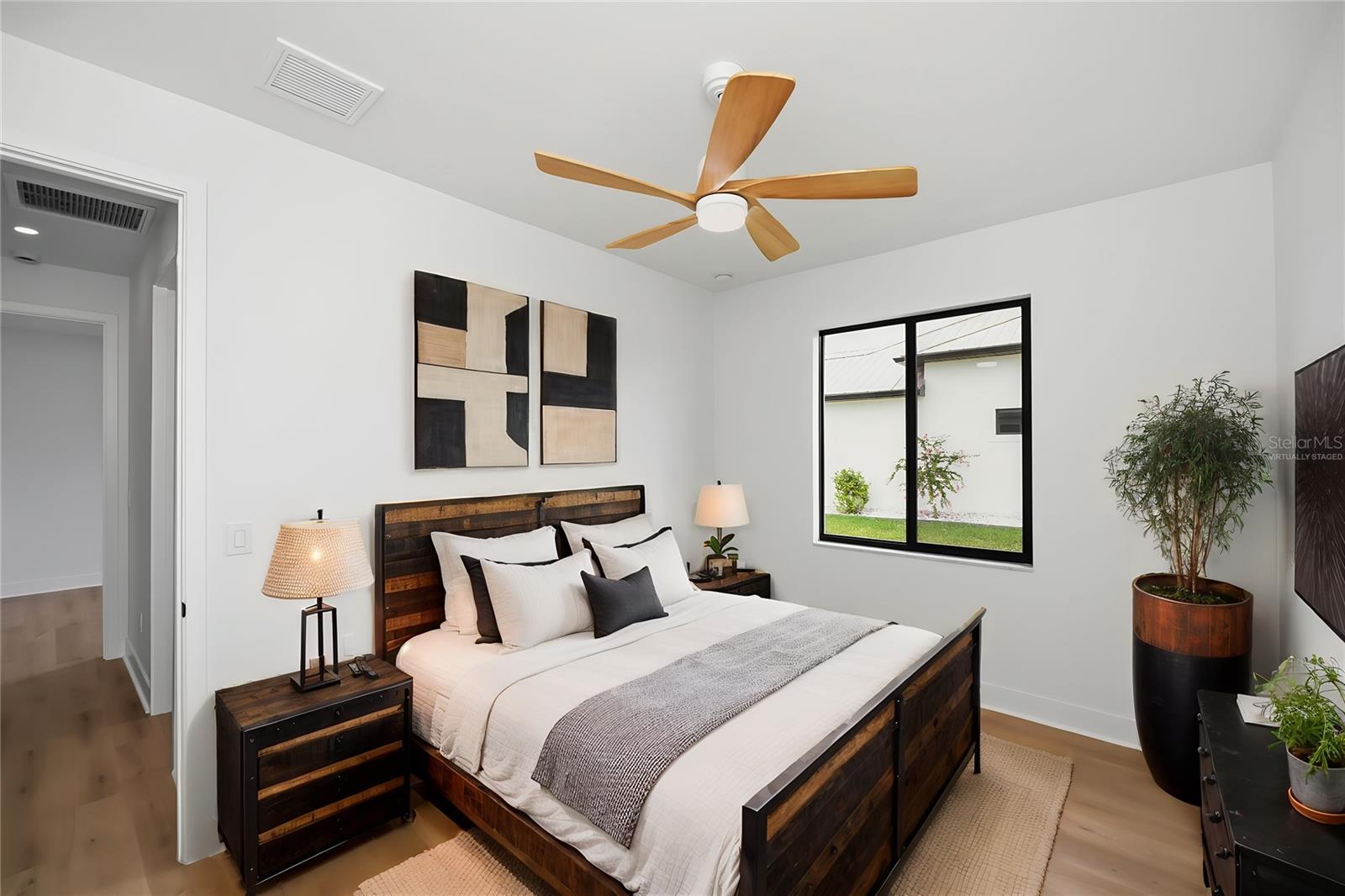 Virtually Staged Third Bedroom with Walk-In Closet. - 16692 LIGGETT CIR, PORT CHARLOTTE