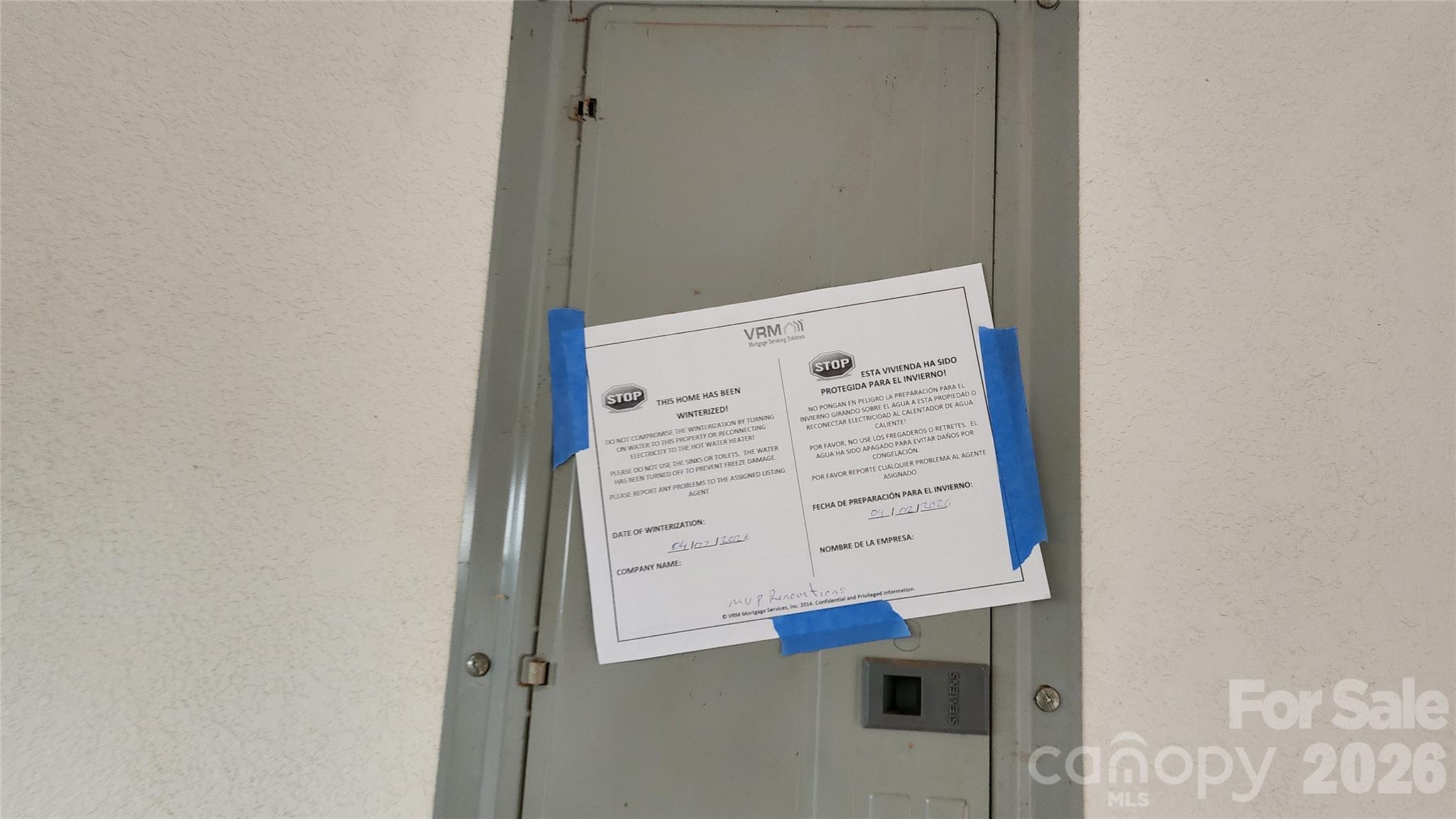 Electric panel in Garage - 200 Park Place, Morganton