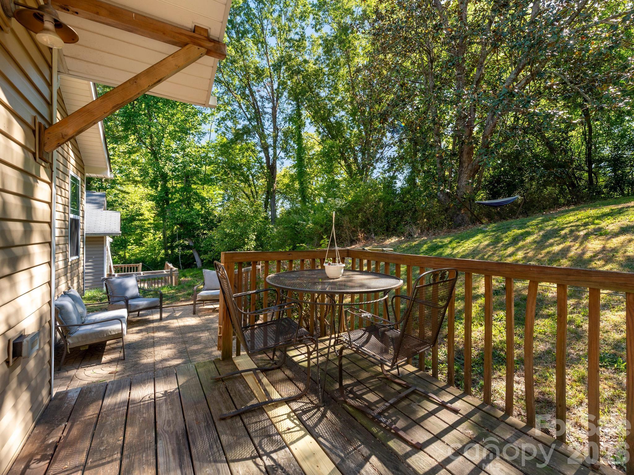 Back deck - 24 Hilldale Road, Asheville