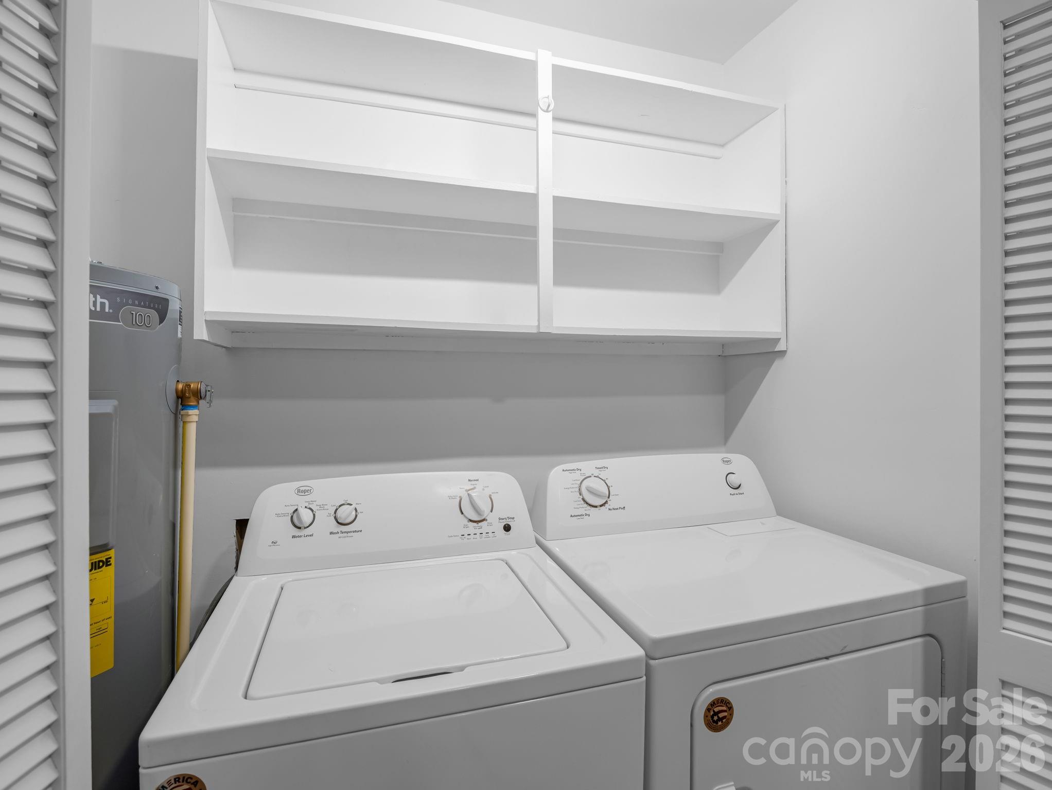 Washer / dryer and new water heater just to the left - 44 Jervey Road, Tryon