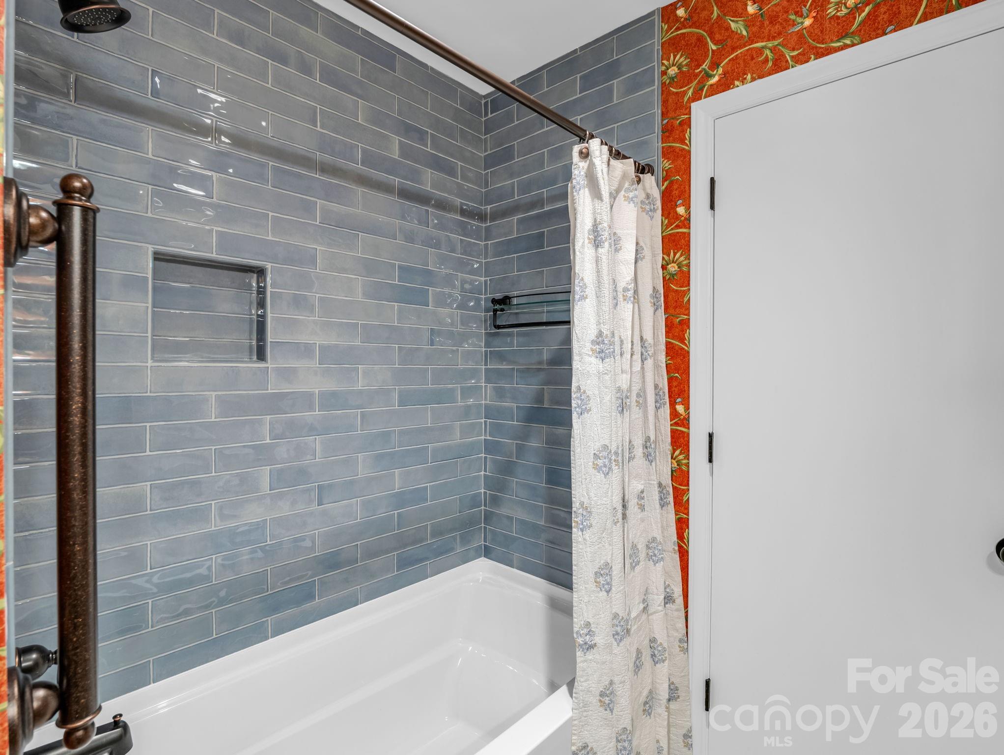 All new tile on the tub/shower walls - 44 Jervey Road, Tryon