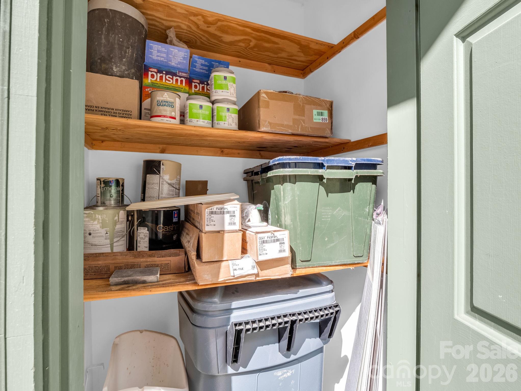 Storage closet. - 44 Jervey Road, Tryon