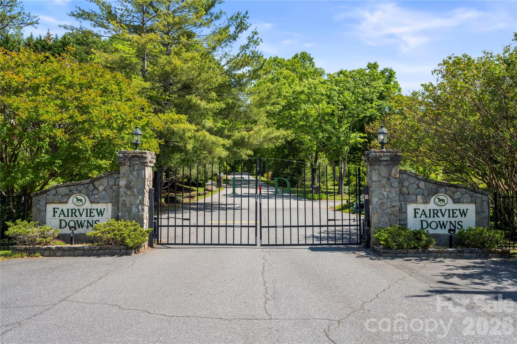 Gated neighborhood entrance - 128 Churchill Downs Drive, Fairview