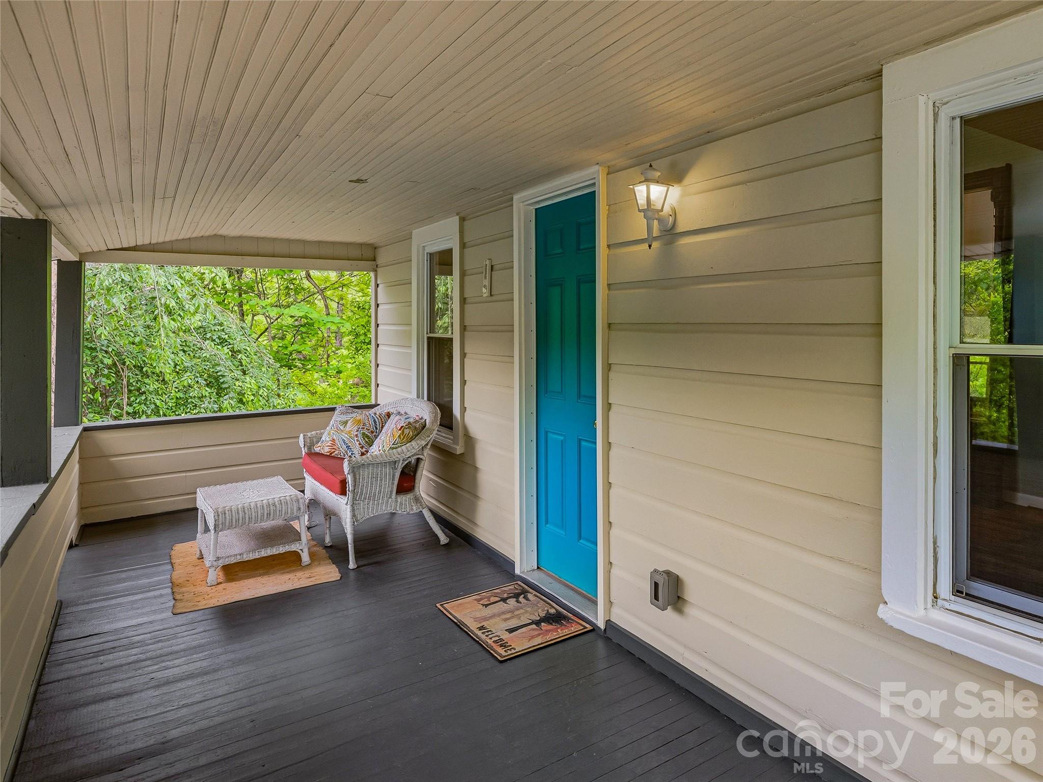 Covered Front Porch - 506 Johnston School Road, Asheville