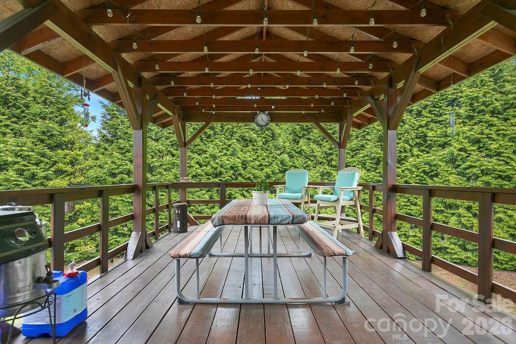 Covered back Porch - 111 Wild Hog Creek Road, Rosman