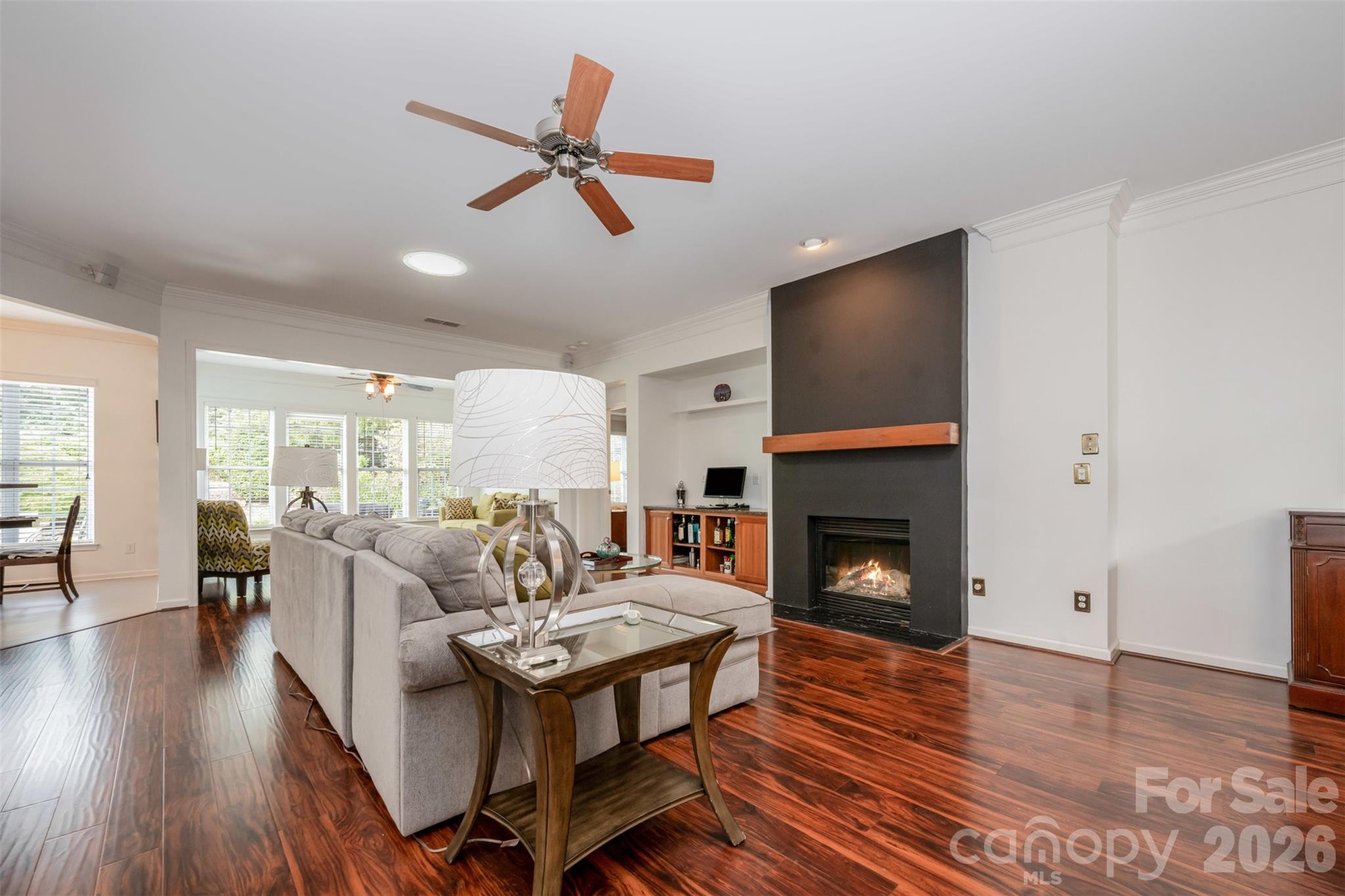 Family Room w/gas fireplace - 43041 Mimosa Court, Fort Mill