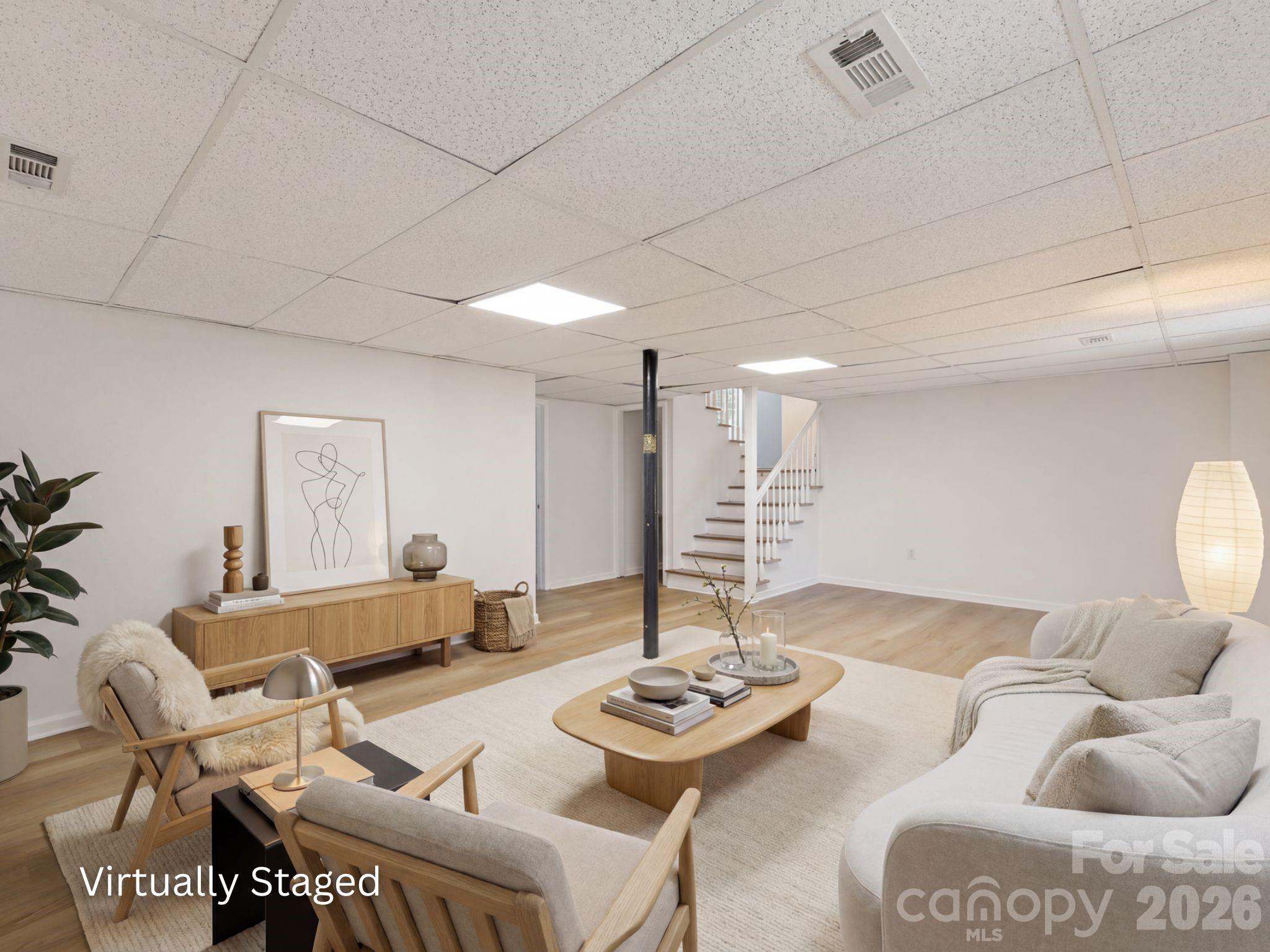 Lower Level Living Room - 2168 Dartwood Drive NW, Concord
