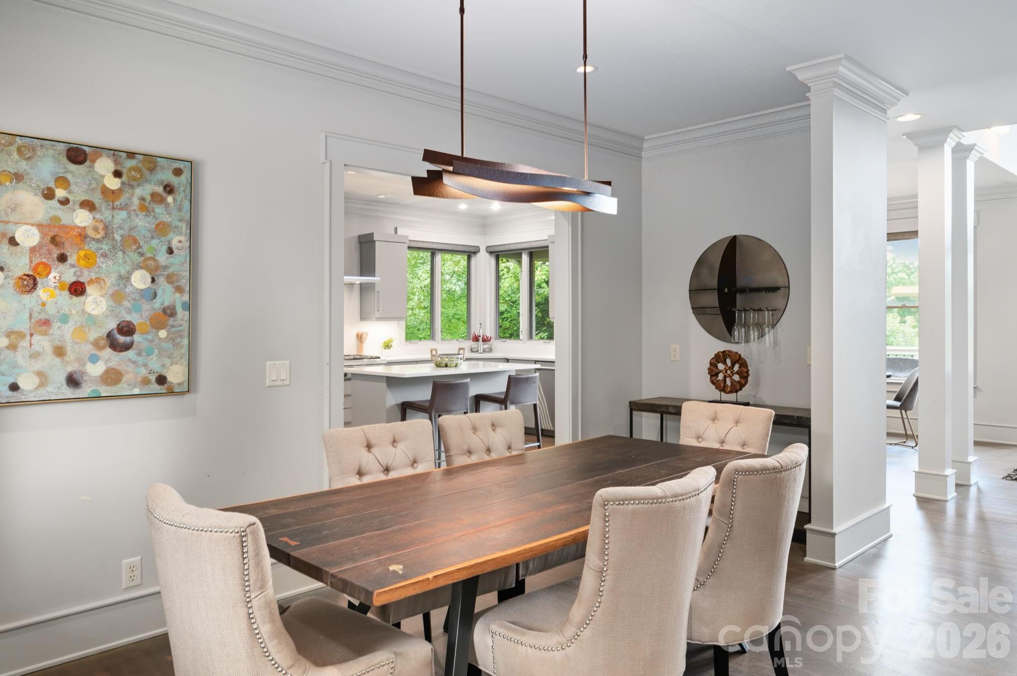 Formal dining room conveniently located adjacent to kitchen and living room - 31 Bradford Vistas Drive, Fletcher
