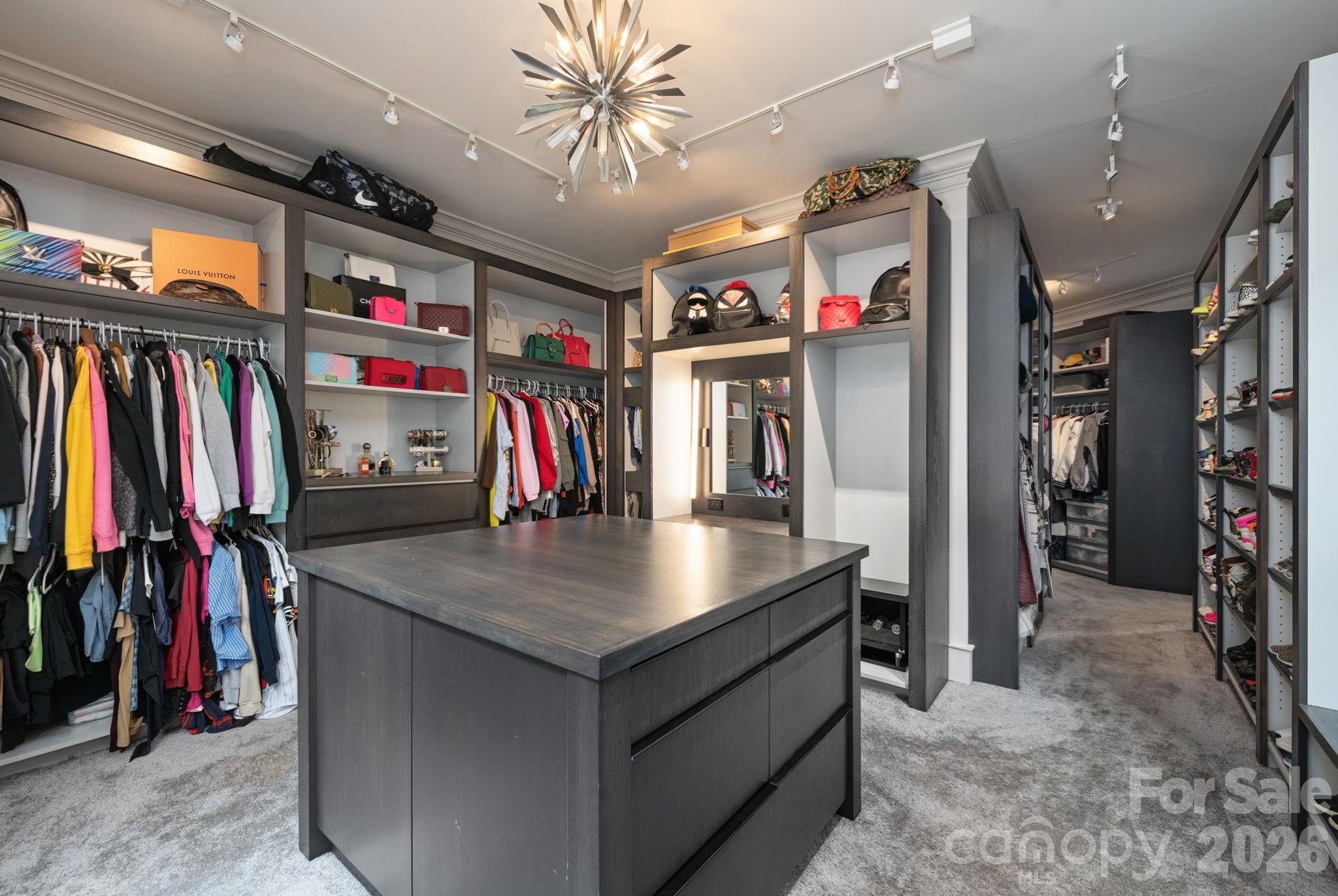 Show stopper custom closet and dressing room - 31 Bradford Vistas Drive, Fletcher