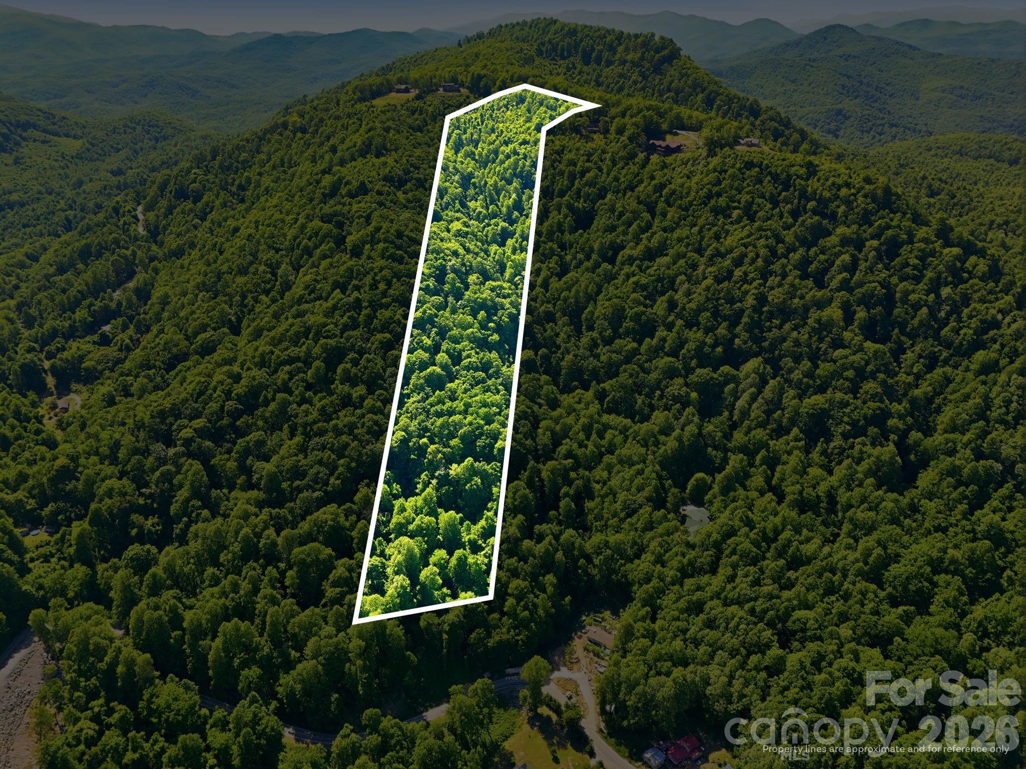 Estimated property outline - 99999 Cliffledge Trail, Black Mountain