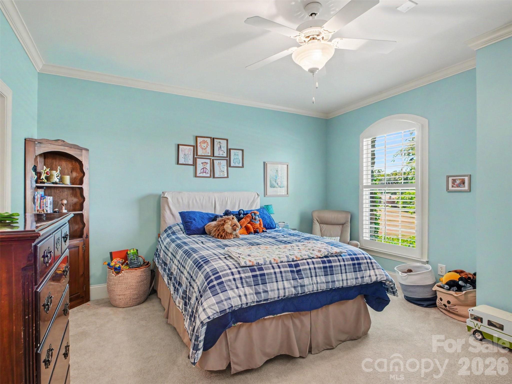 This is the perfectly-sized second bedroom near the primary. - 1422 Stone Gate Drive, Shelby