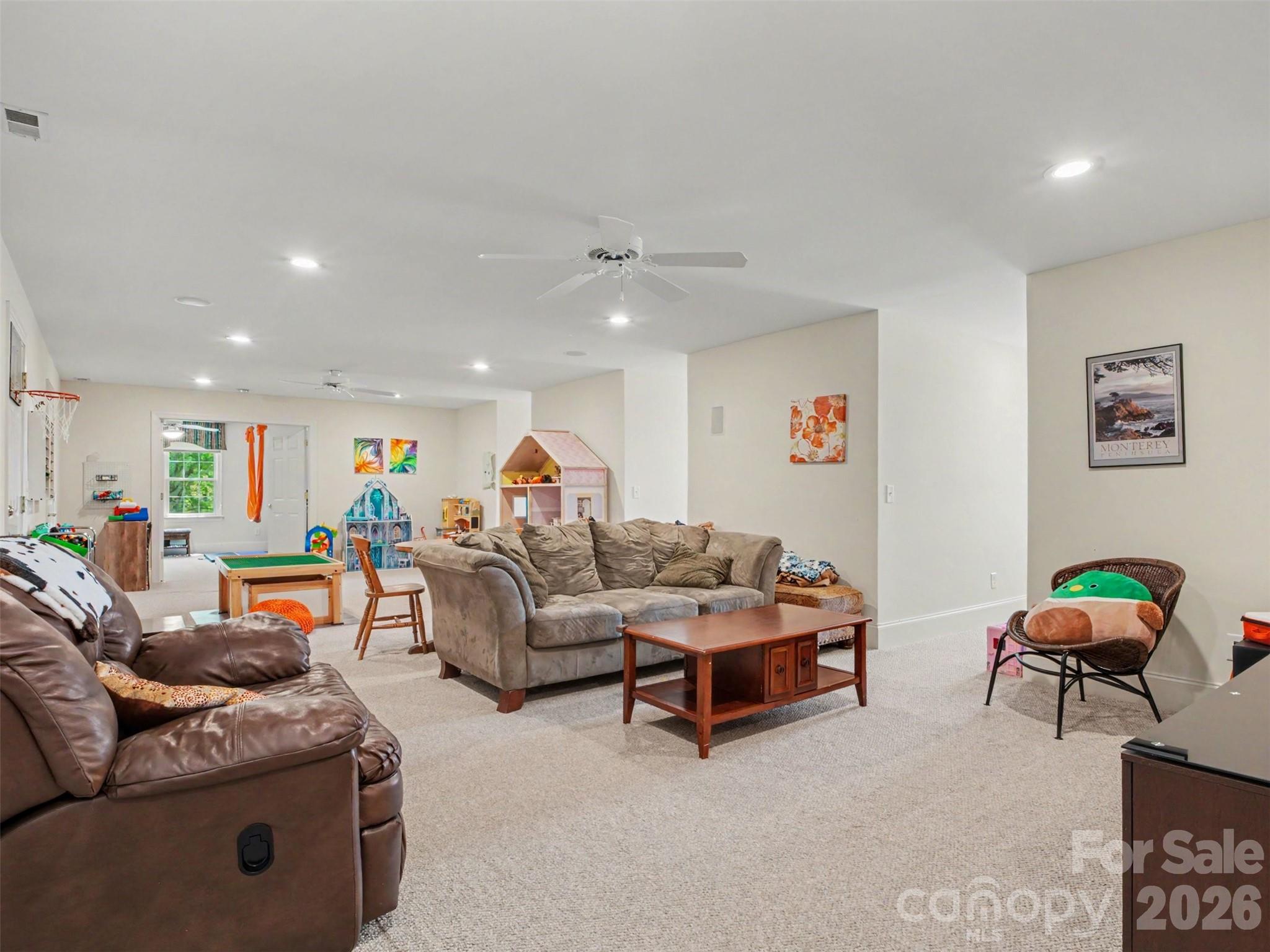 There is an enormous recreation room upstairs! - 1422 Stone Gate Drive, Shelby